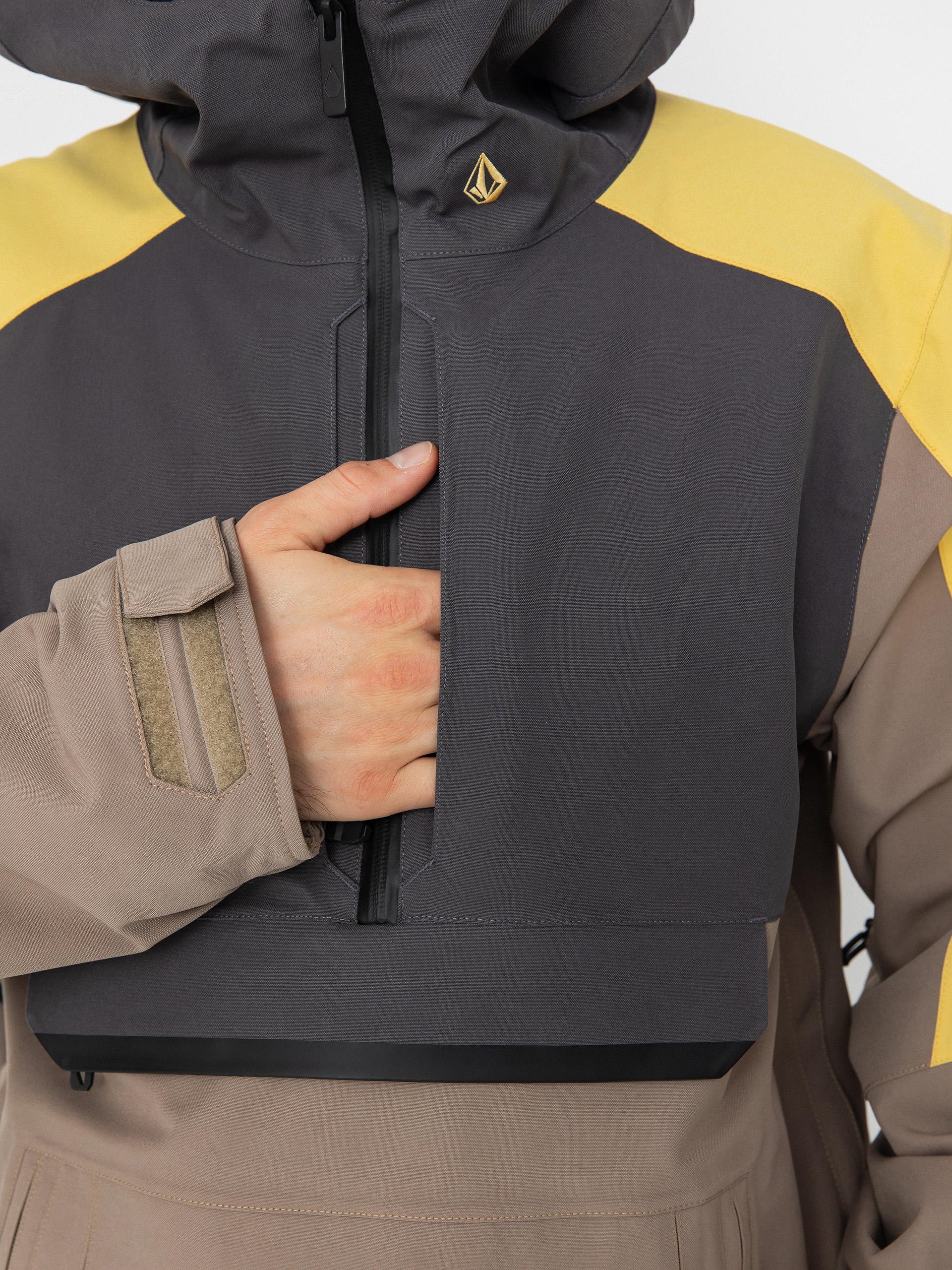 Férfi Snowboard dzseki Volcom Brighton Pullover (chestnut brown)