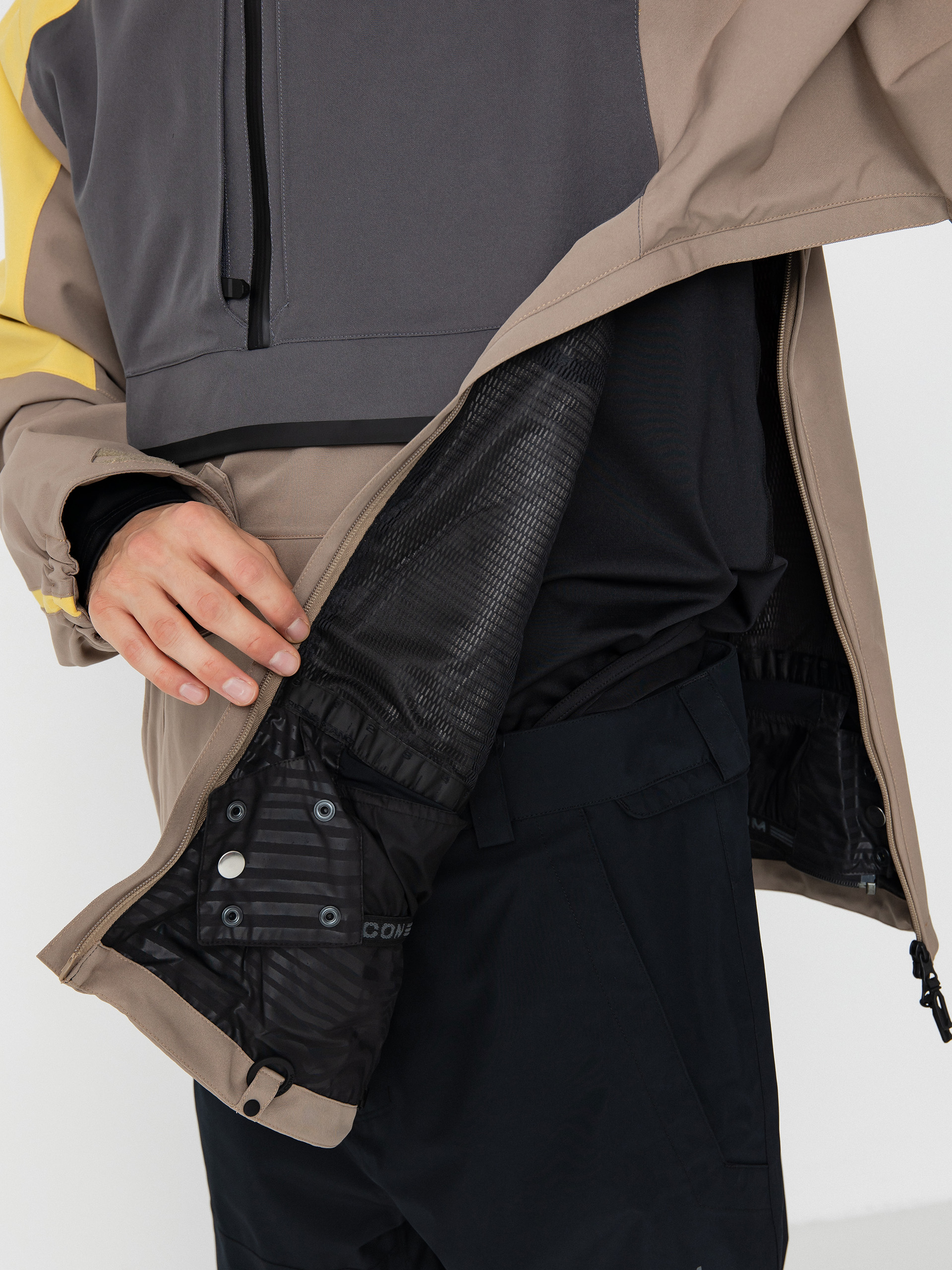 Férfi Snowboard dzseki Volcom Brighton Pullover (chestnut brown)