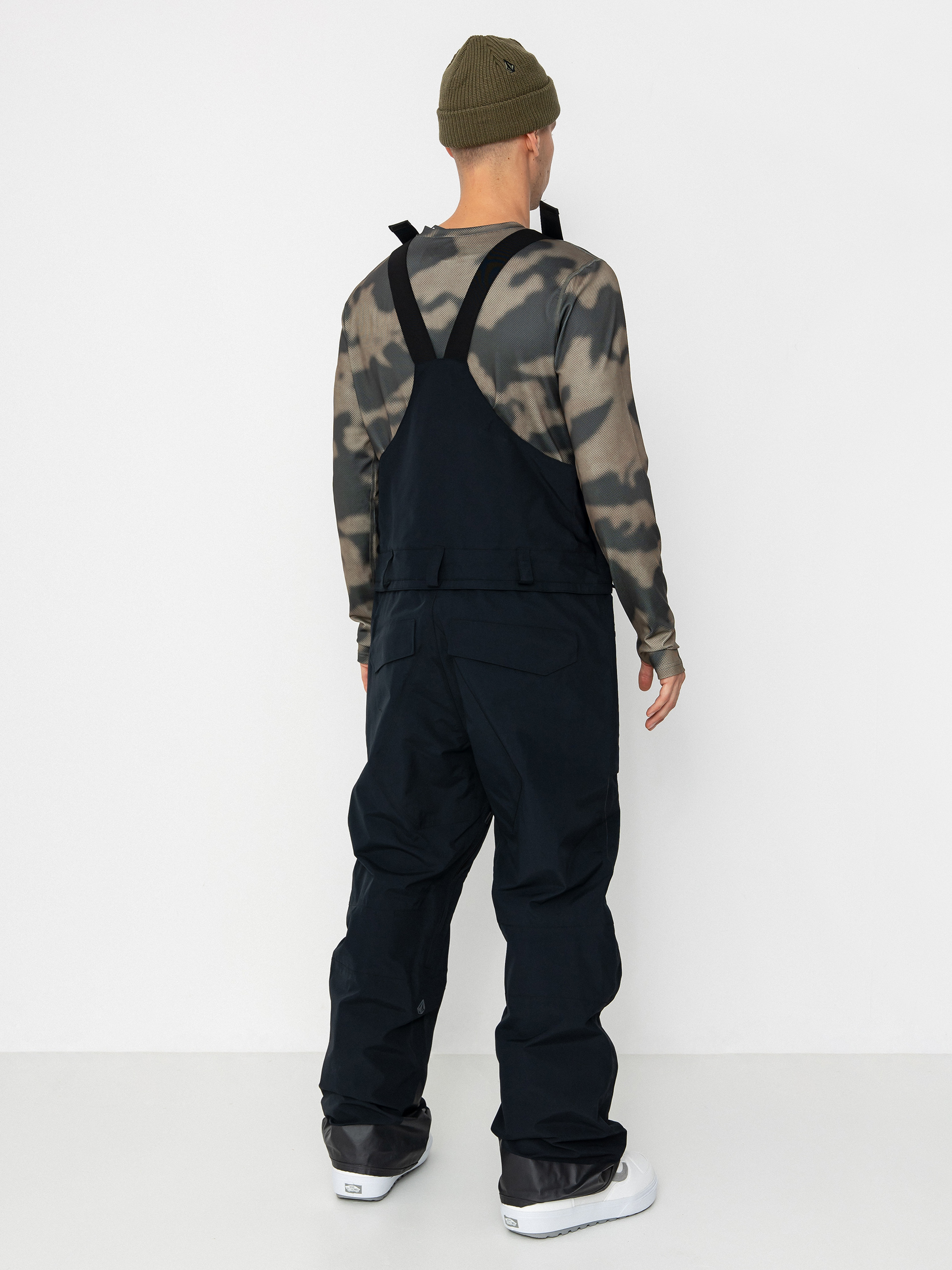 Férfi Snowboard nadrág Volcom Rain Gore Tex Bib Overall (black)