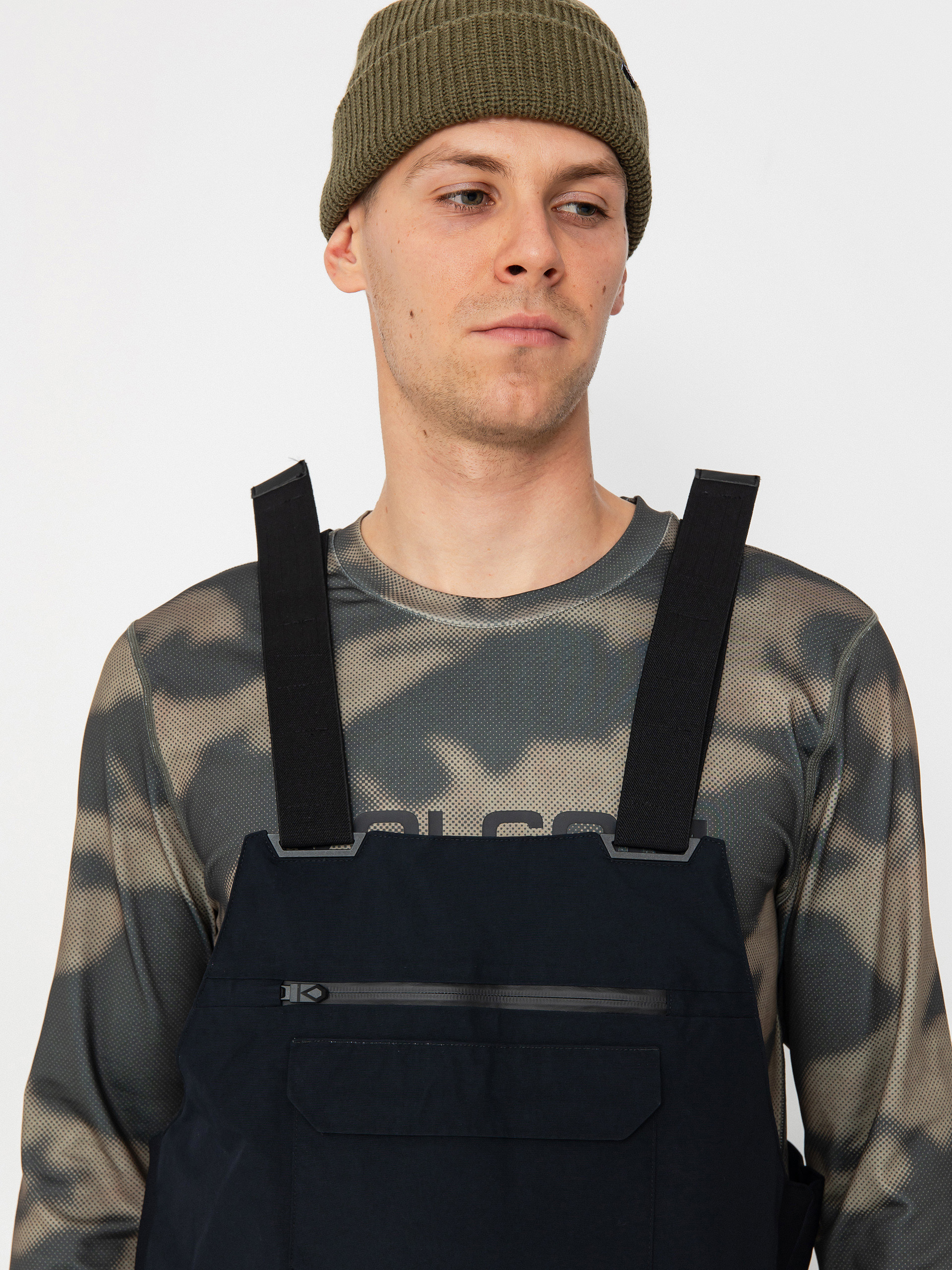 Férfi Snowboard nadrág Volcom Rain Gore Tex Bib Overall (black)