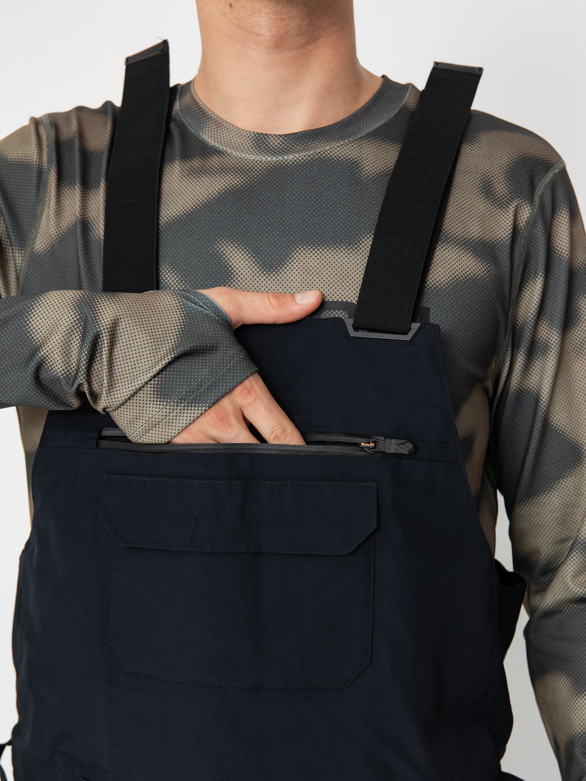 Férfi Snowboard nadrág Volcom Rain Gore Tex Bib Overall (black)