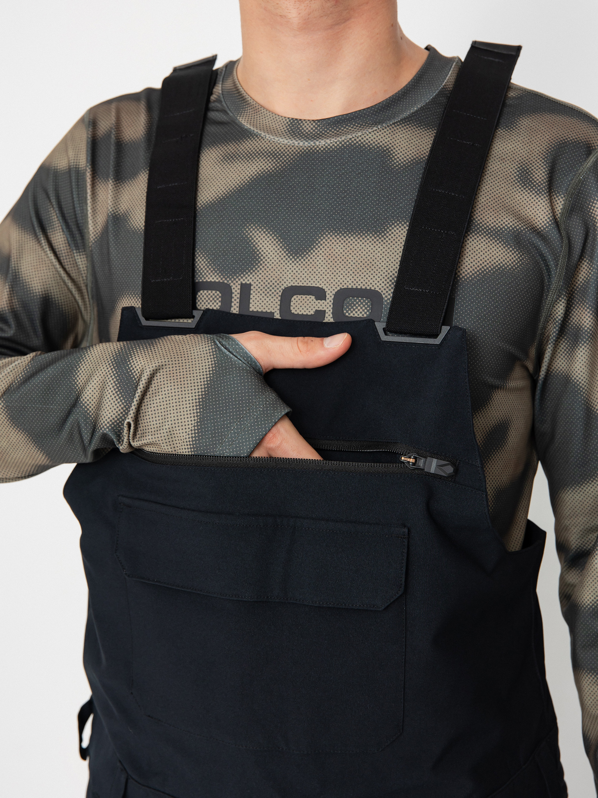 Férfi Snowboard nadrág Volcom Roan Bib Overall (black)