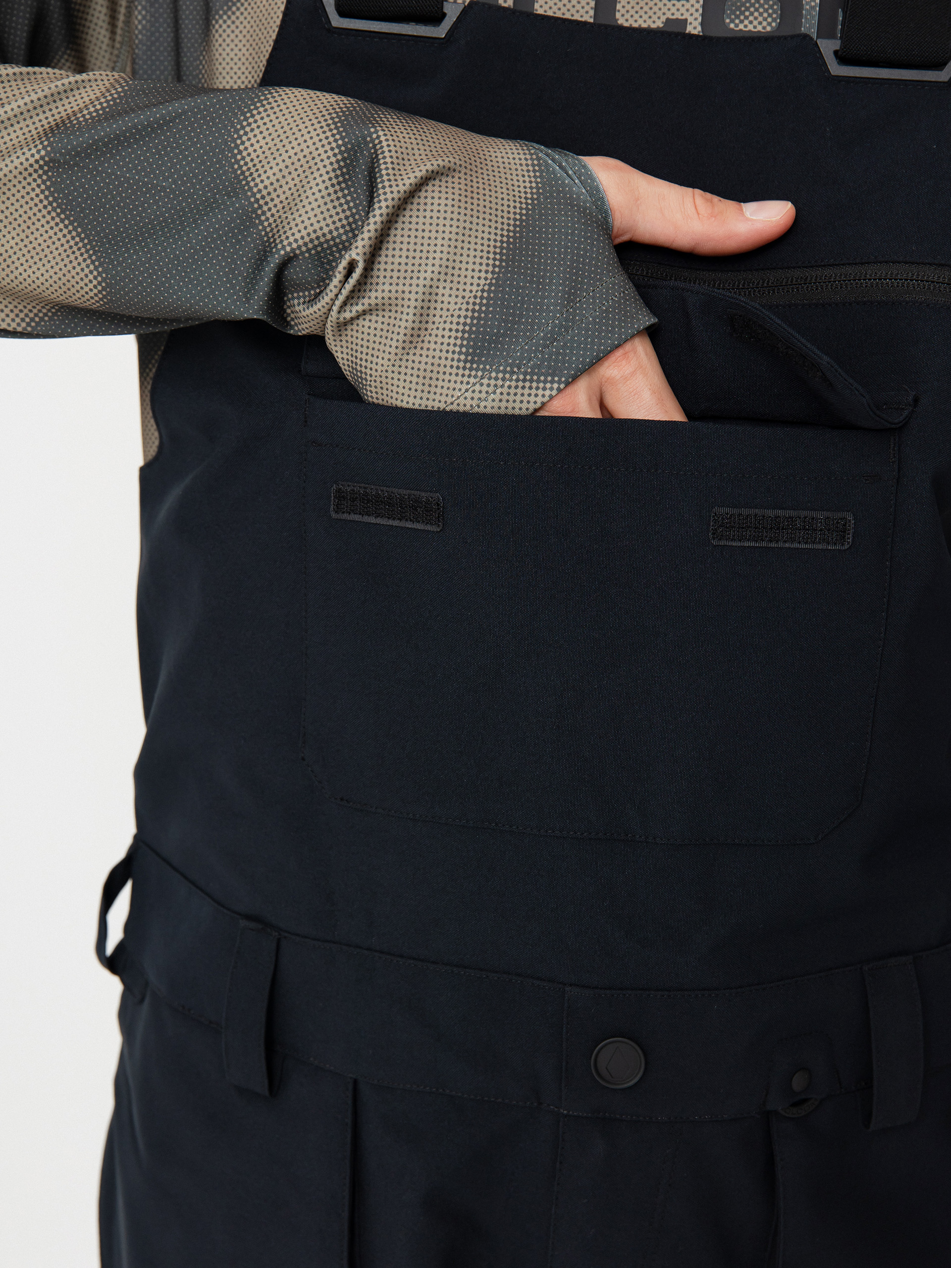 Férfi Snowboard nadrág Volcom Roan Bib Overall (black)