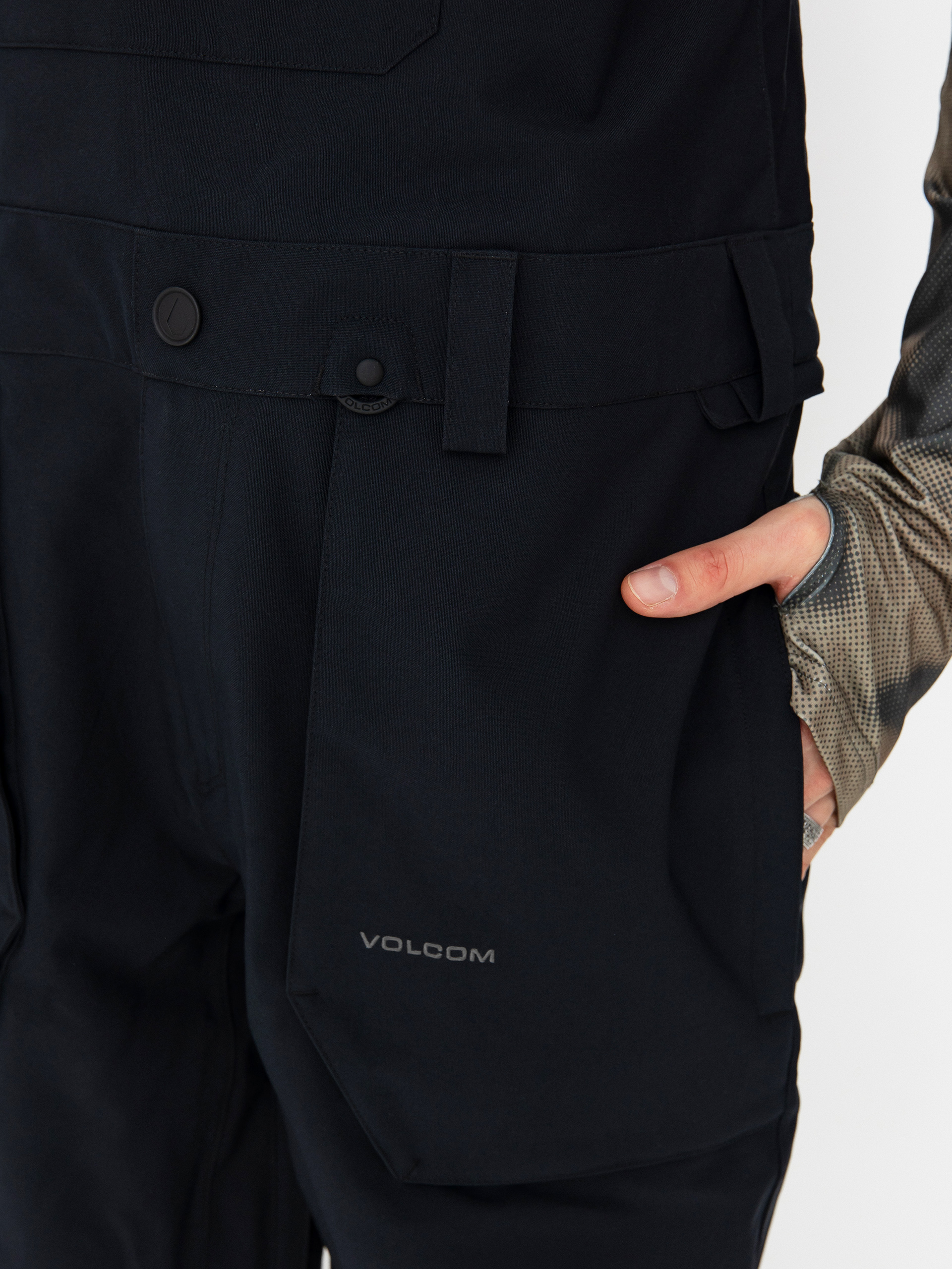 Férfi Snowboard nadrág Volcom Roan Bib Overall (black)