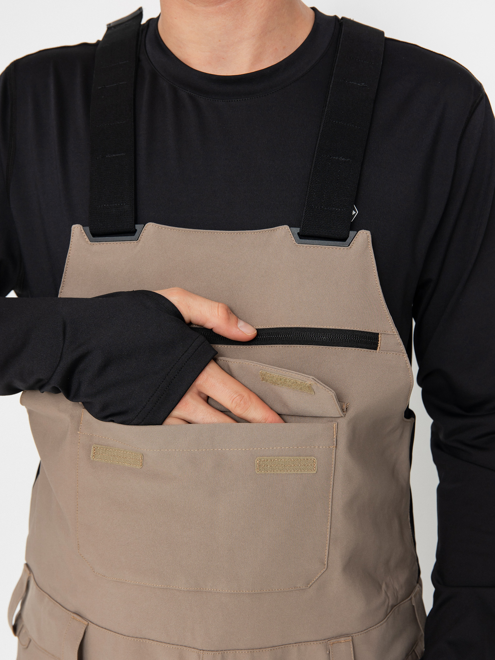 Férfi Snowboard nadrág Volcom Roan Bib Overall (chestnut brown)