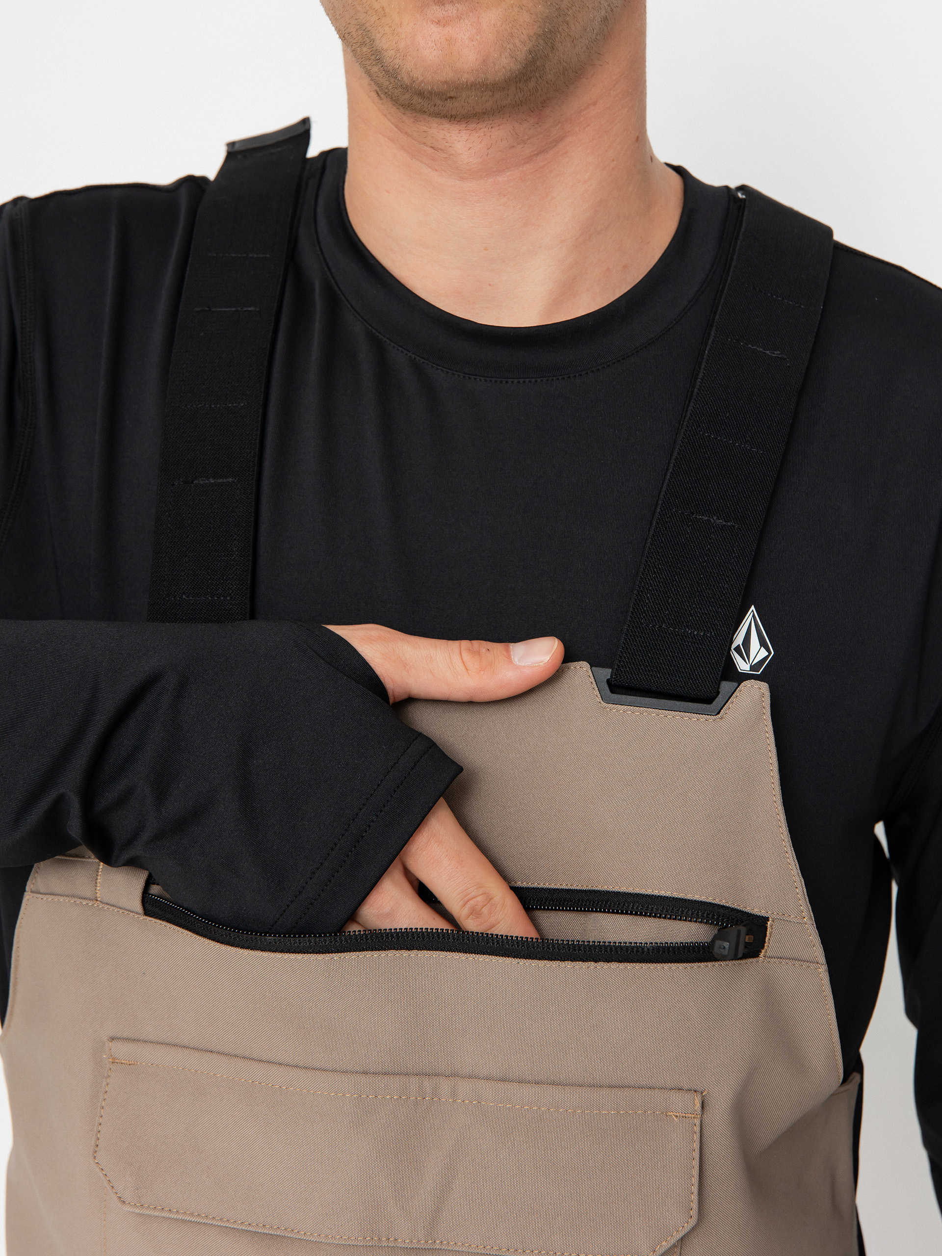 Férfi Snowboard nadrág Volcom Roan Bib Overall (chestnut brown)