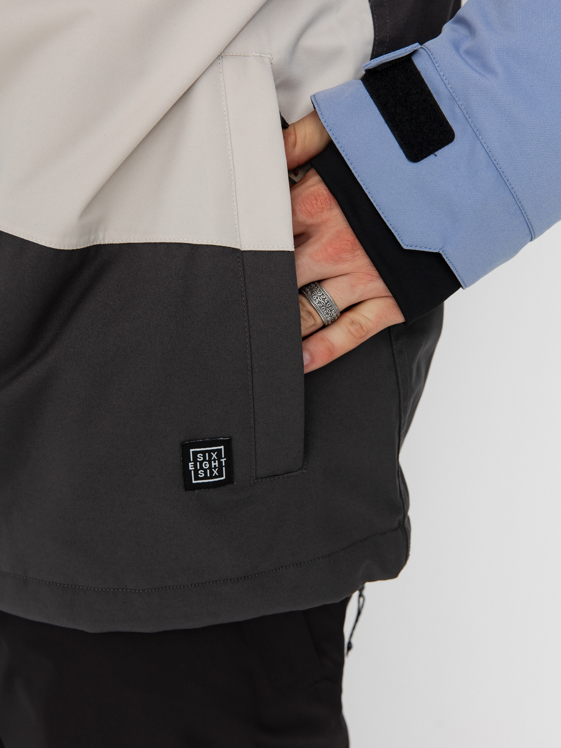 Férfi 686 Geo Insulated Snowboard dzseki (purple impression colorblock)