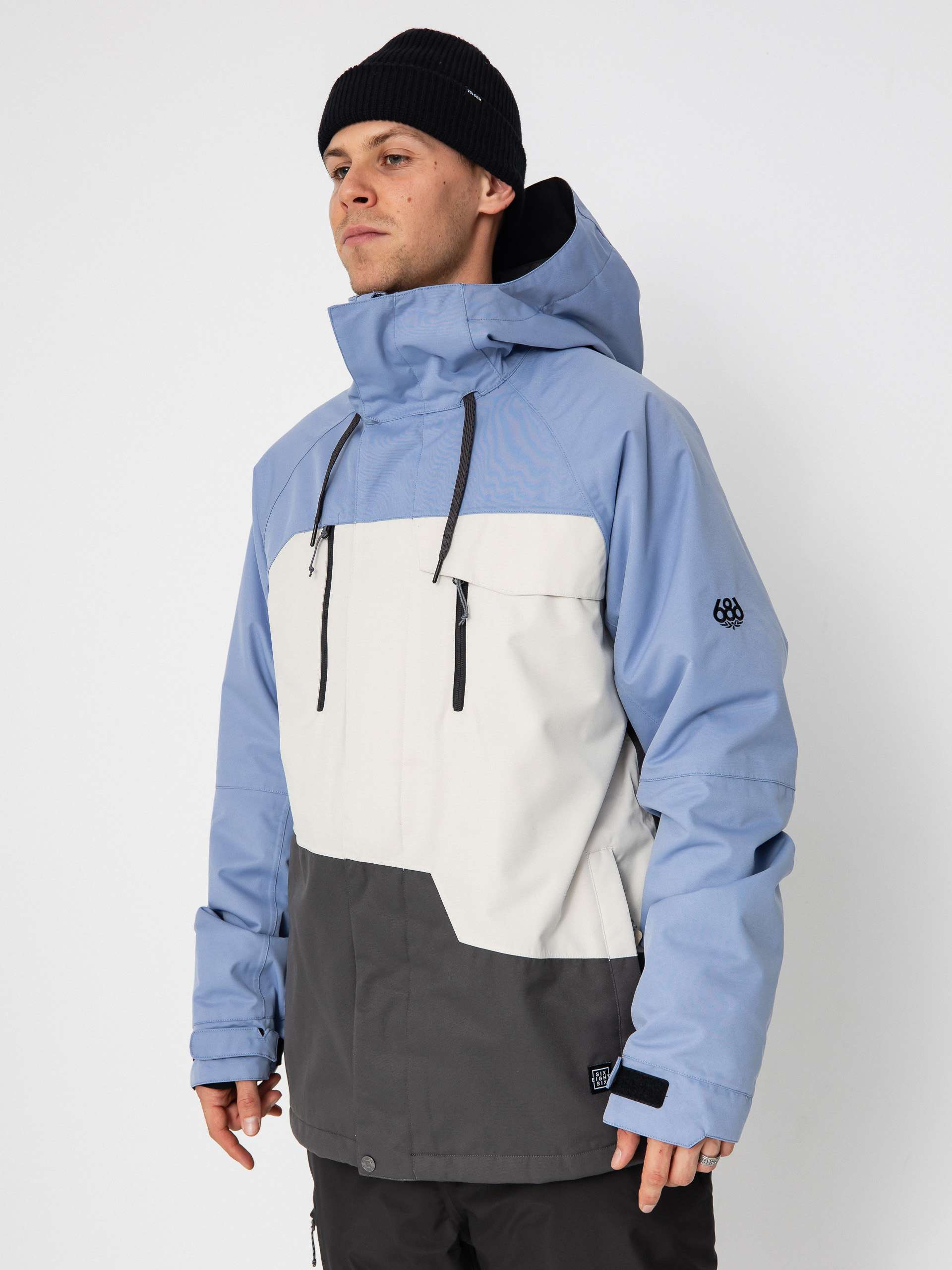 Férfi 686 Geo Insulated Snowboard dzseki (purple impression colorblock)