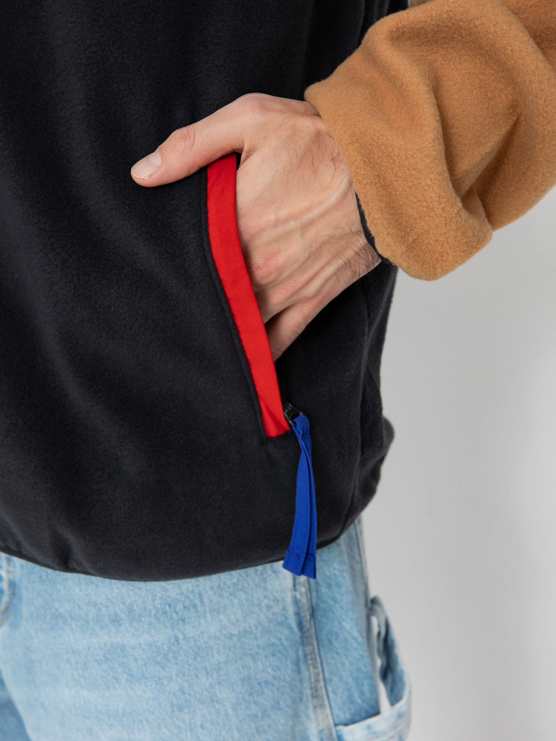 Férfi Polár pulóver Columbia Backbowl II Full Zip (camel brown bl)