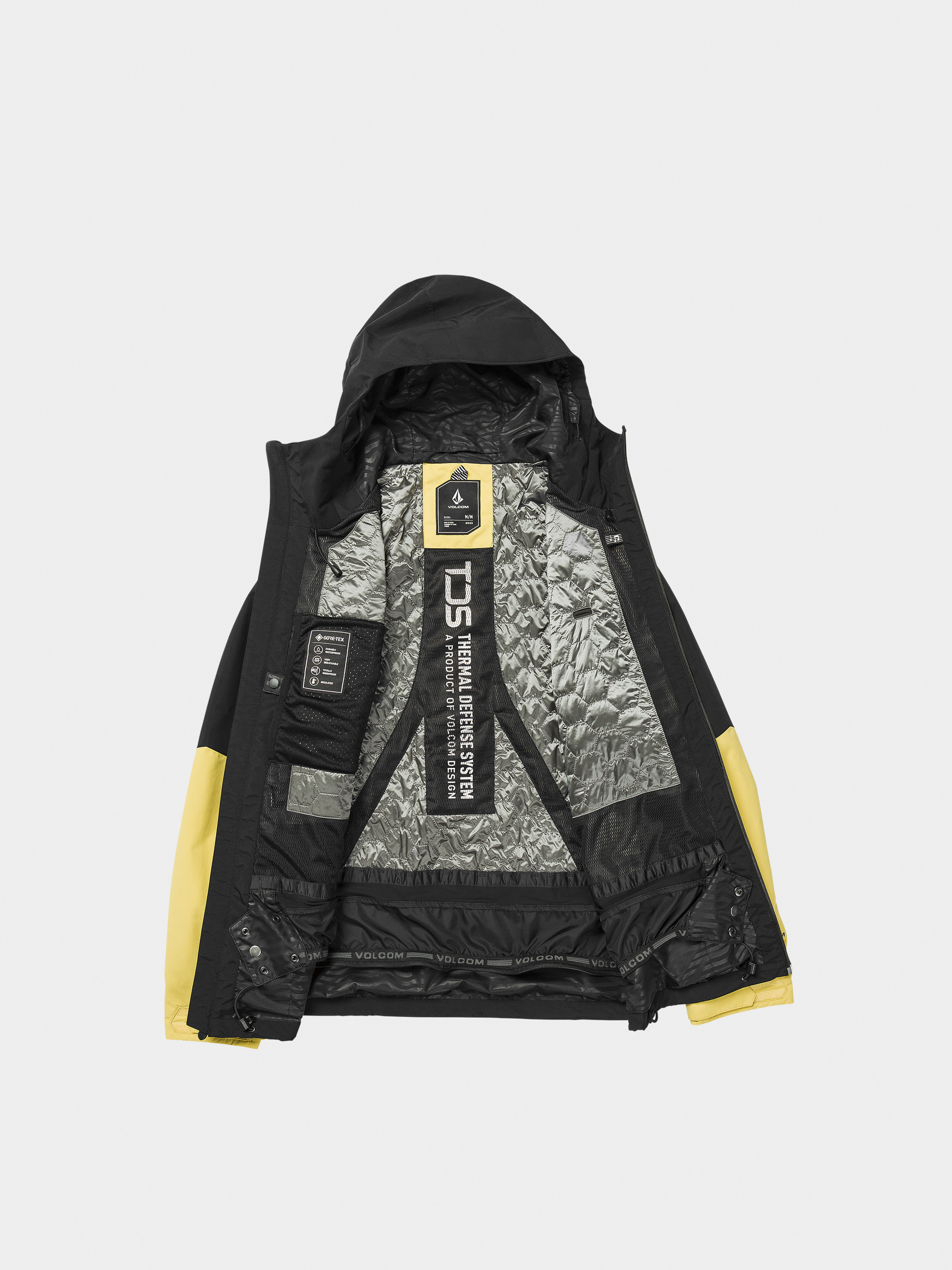 Férfi Snowboard dzseki Volcom Tds 2L Gore Tex (dark yellow)