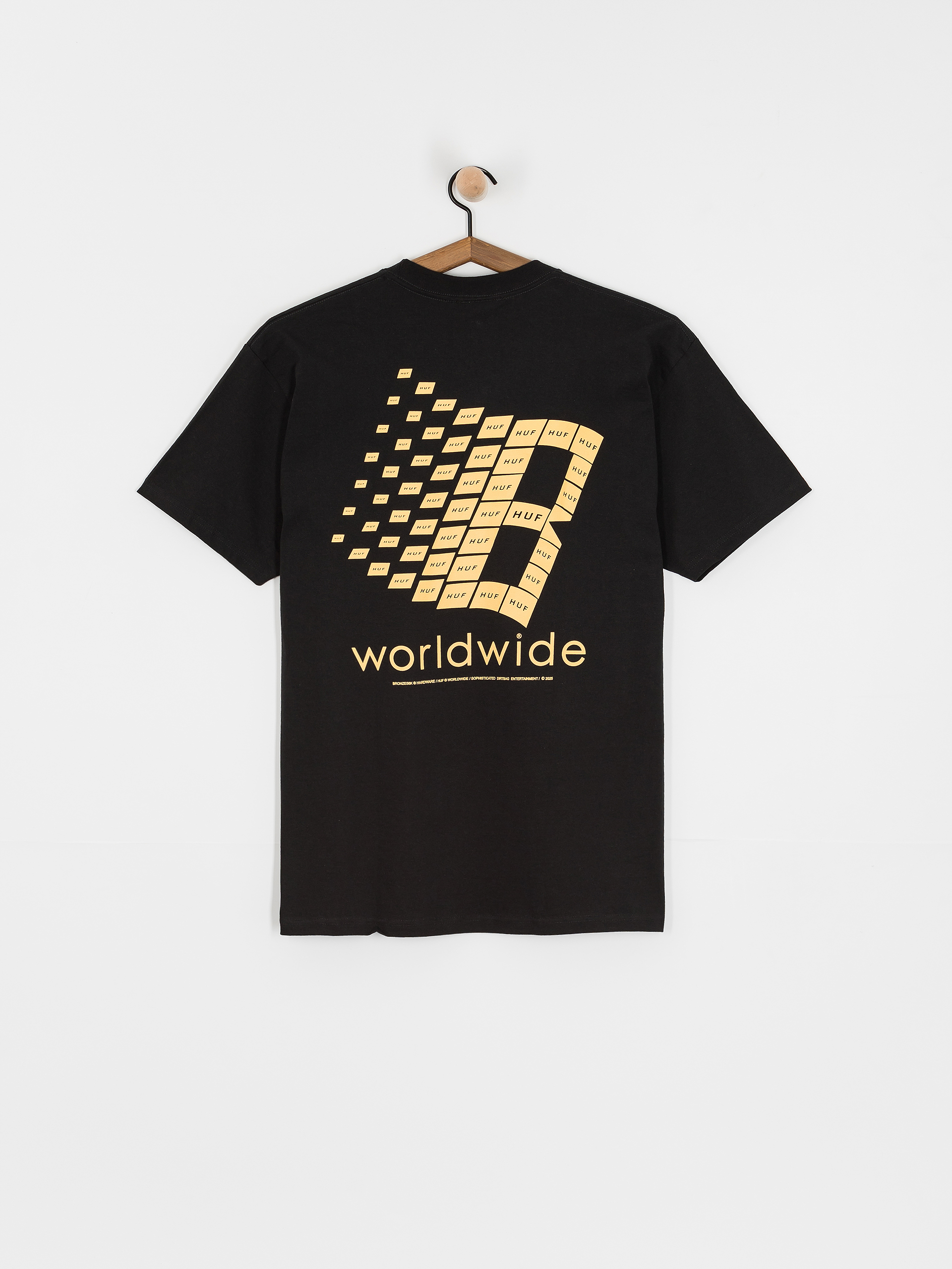 Póló HUF X Bronze Worldwide (black)