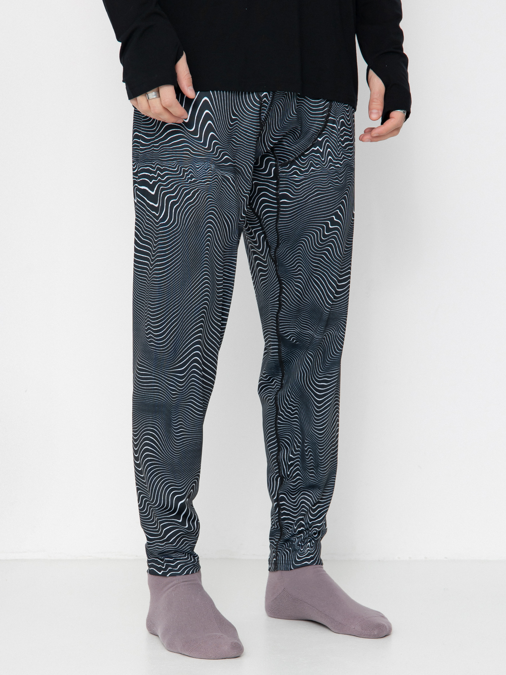 Férfi Thermo leggings Volcom M V Science (black print)