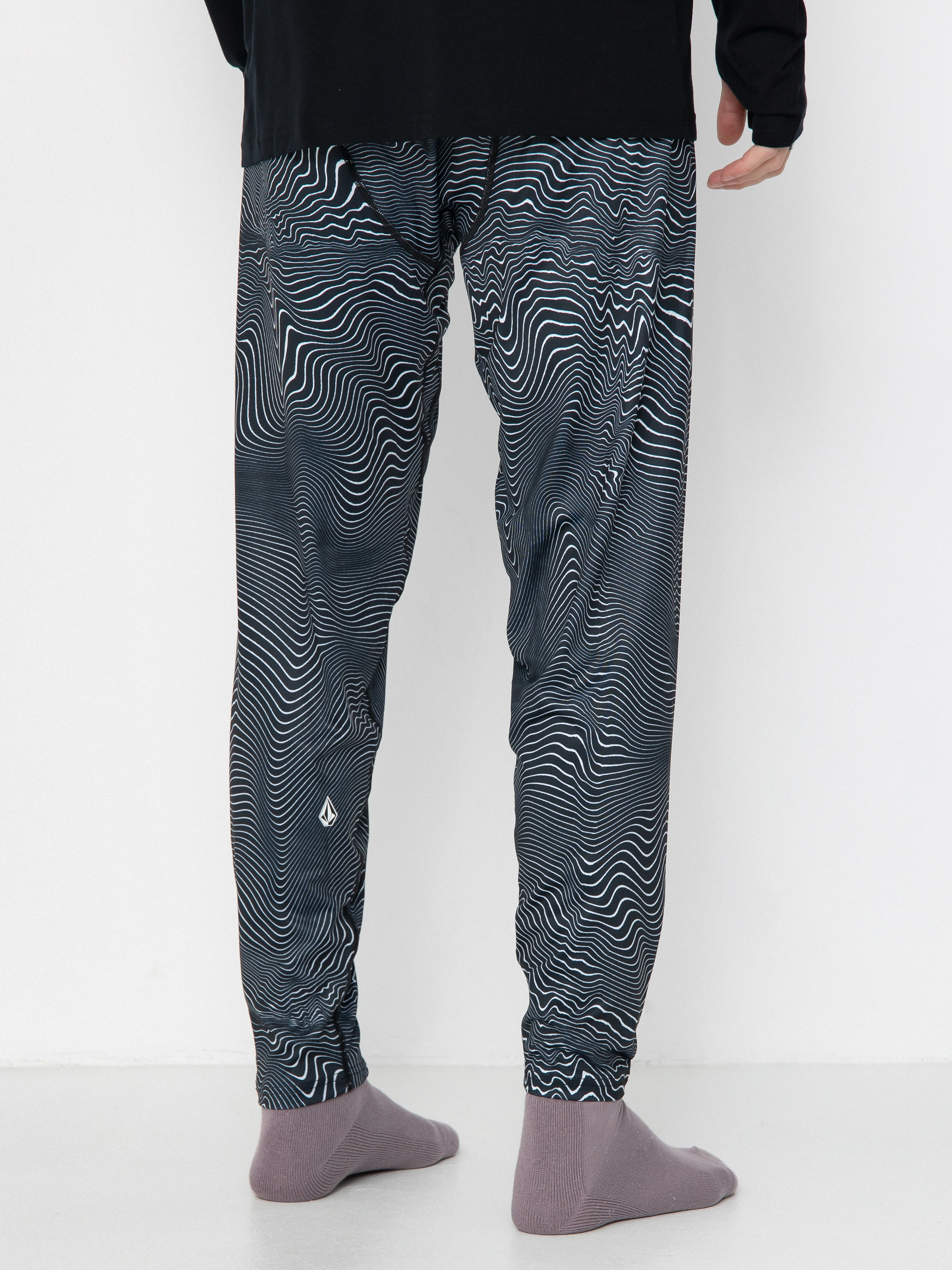Férfi Thermo leggings Volcom M V Science (black print)