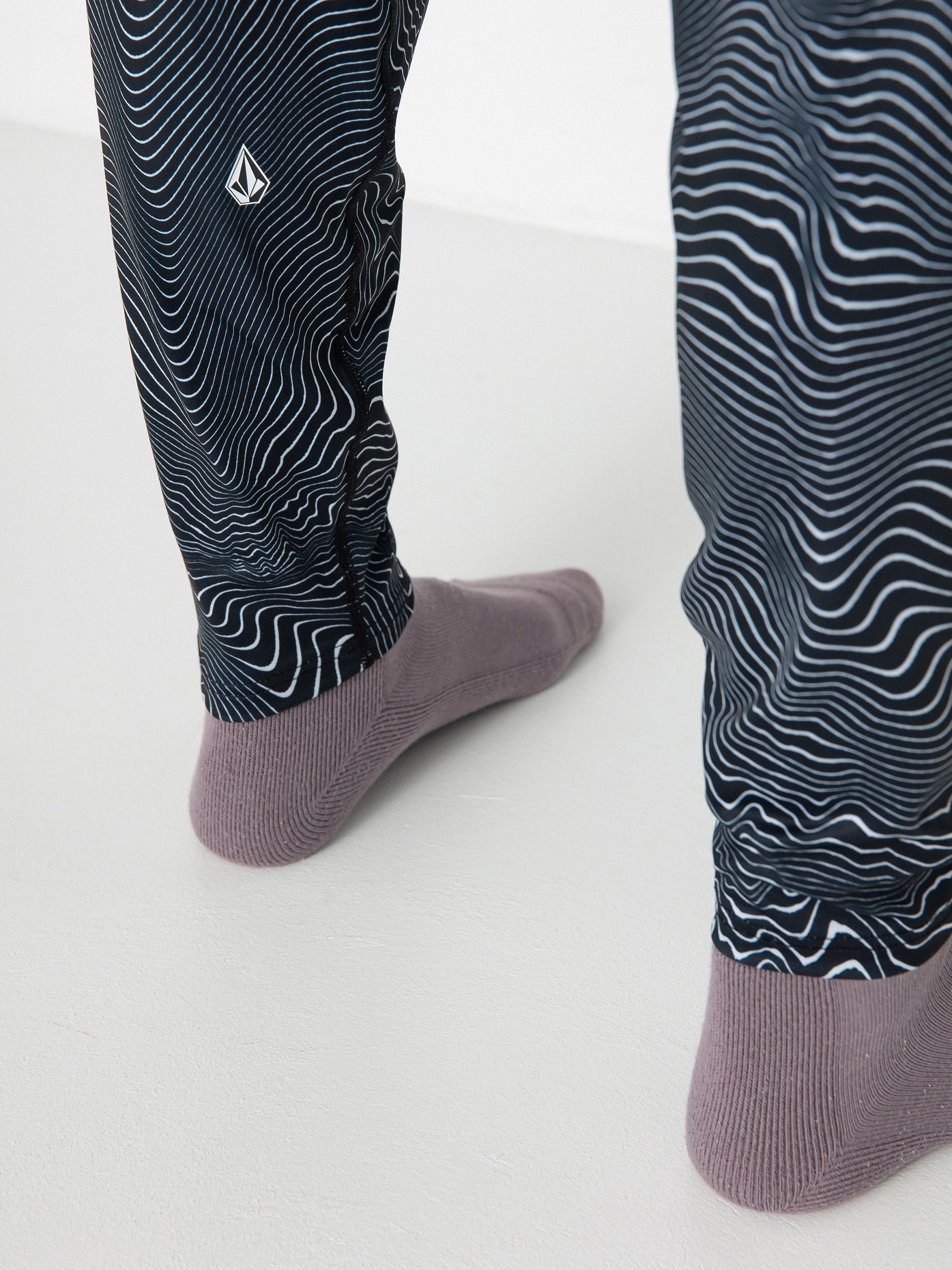 Férfi Thermo leggings Volcom M V Science (black print)