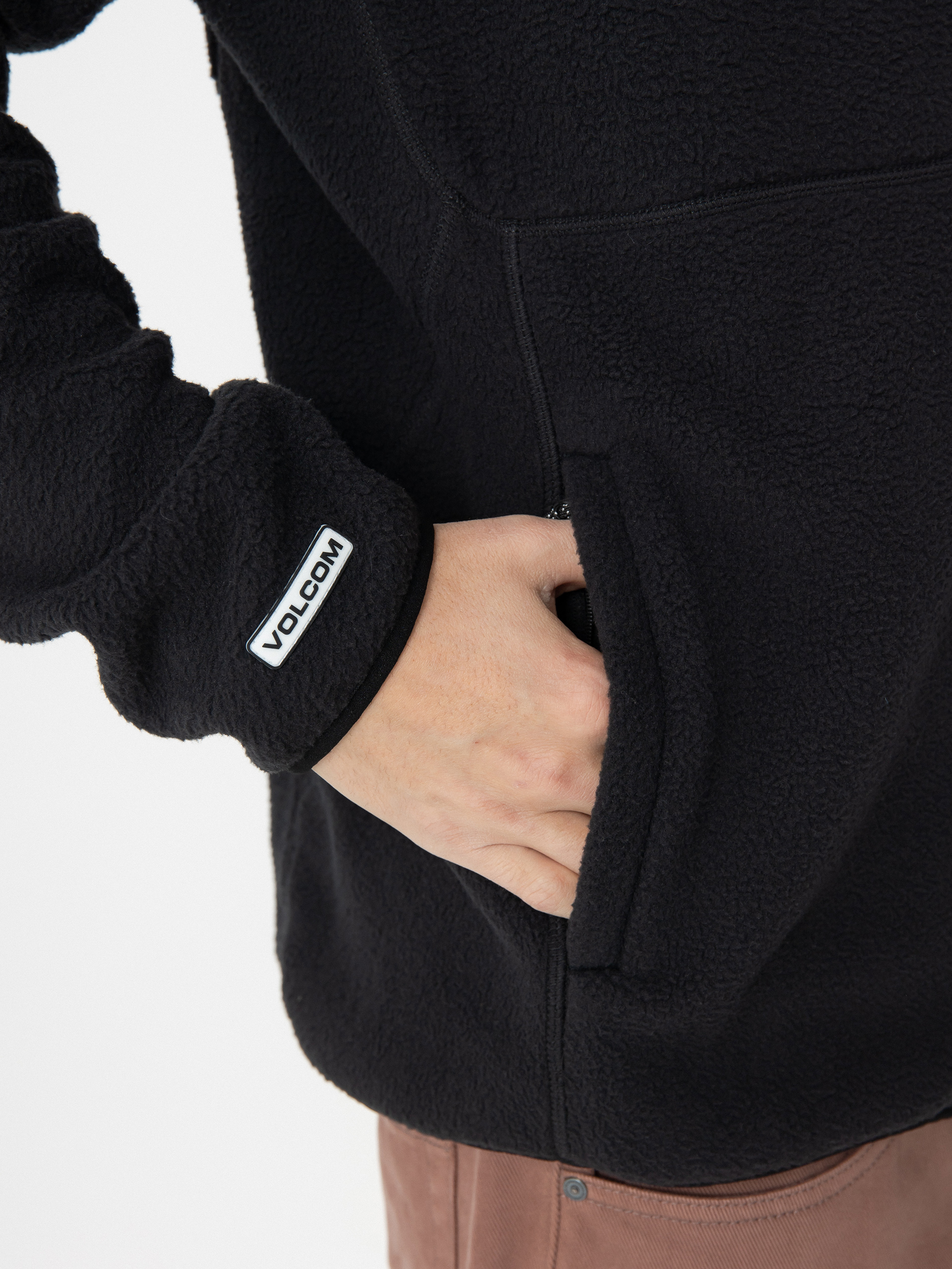 Férfi Thermo pulóver Volcom Fleecer Full Zip (black)