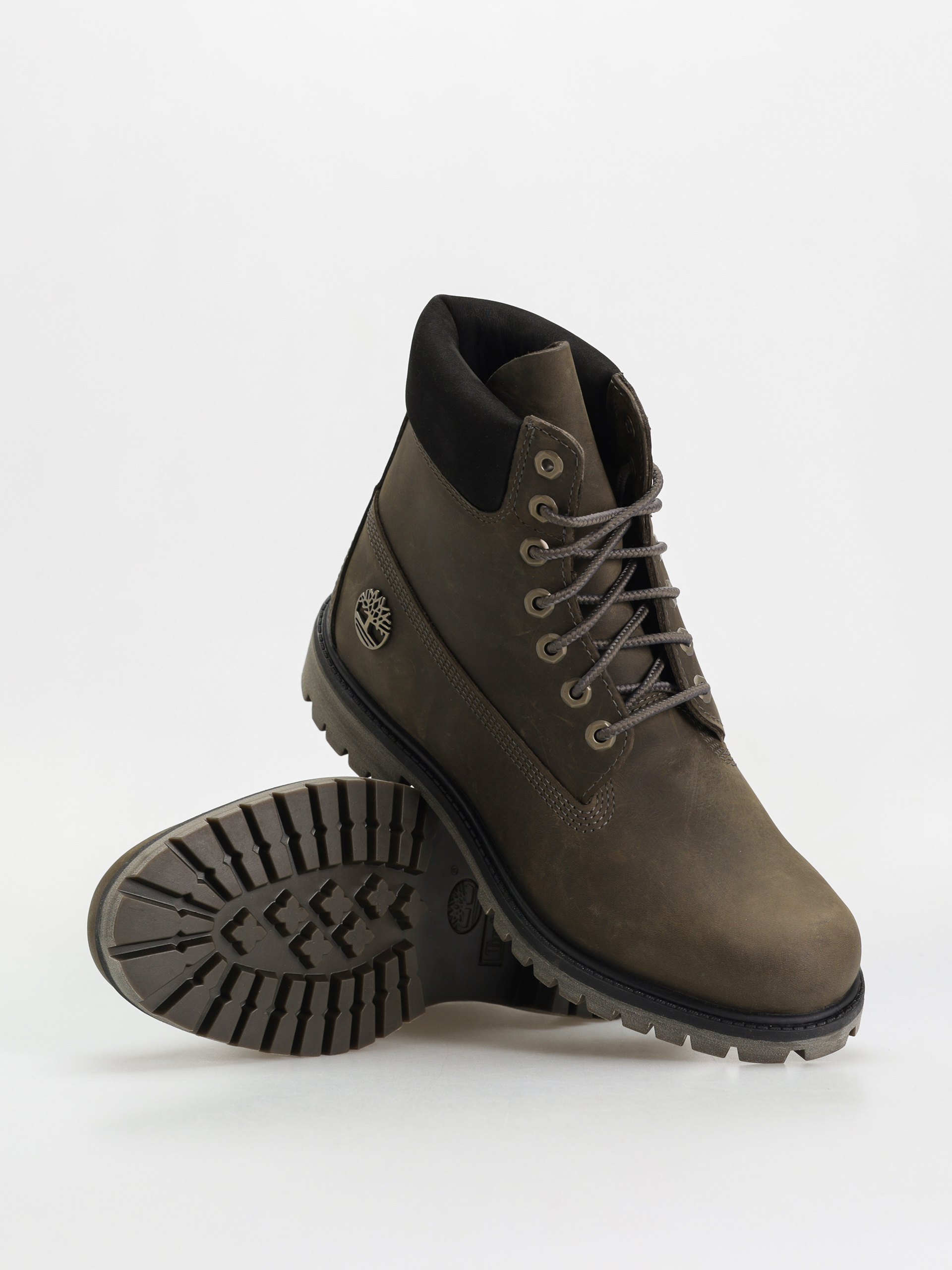 Timberland Premium 6 In Lace Téli cipők (medium grey full grain)
