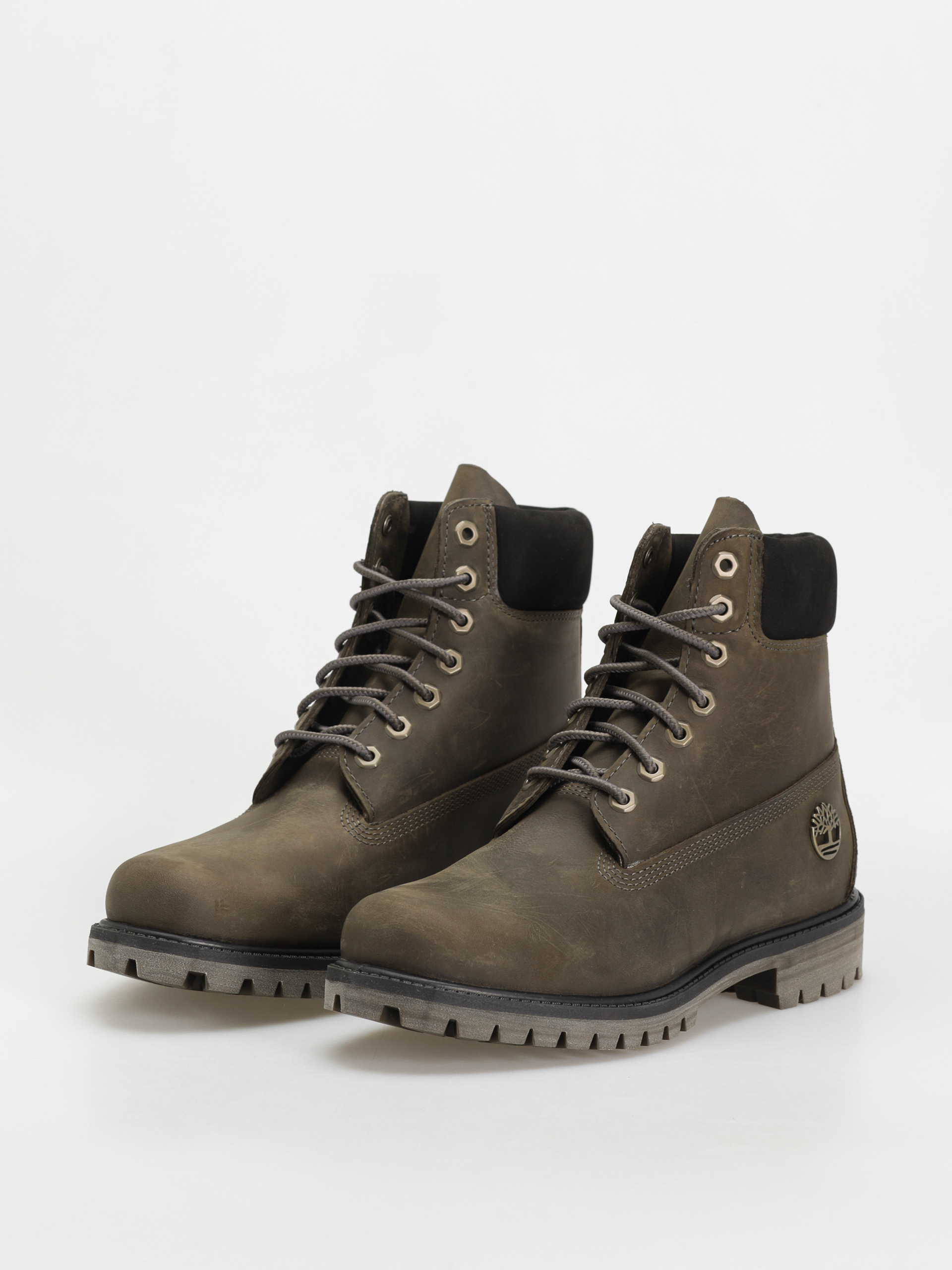 Timberland Premium 6 In Lace Téli cipők (medium grey full grain)