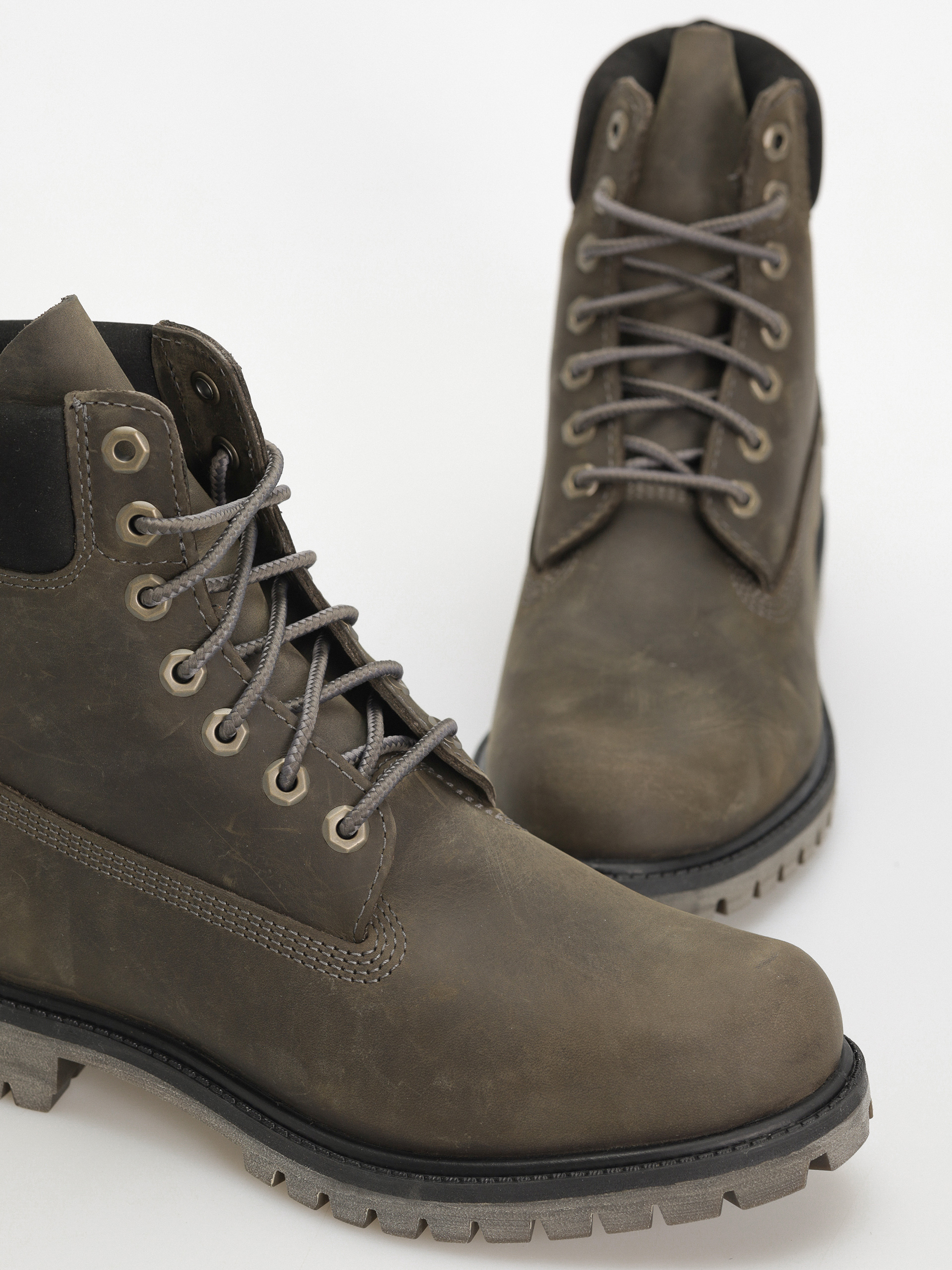 Timberland Premium 6 In Lace Téli cipők (medium grey full grain)