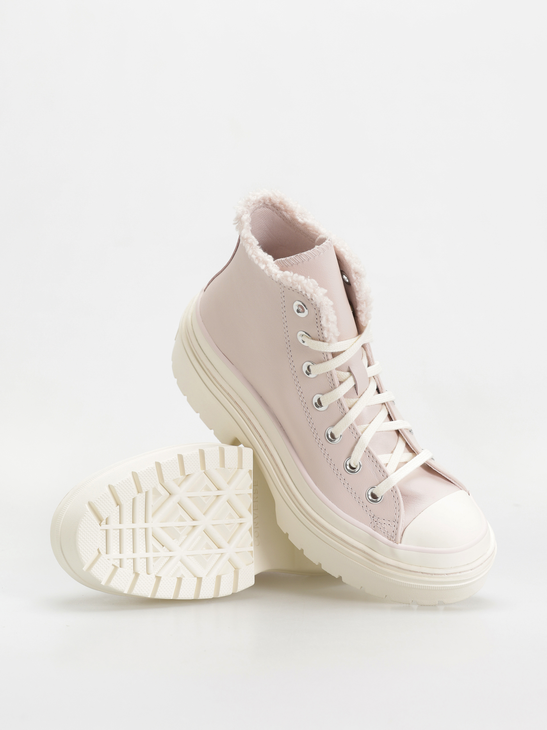 Cipők Converse Chuck Taylor All Star Lugged Heel Sherpa Wmn (blush hush/egret/egret)