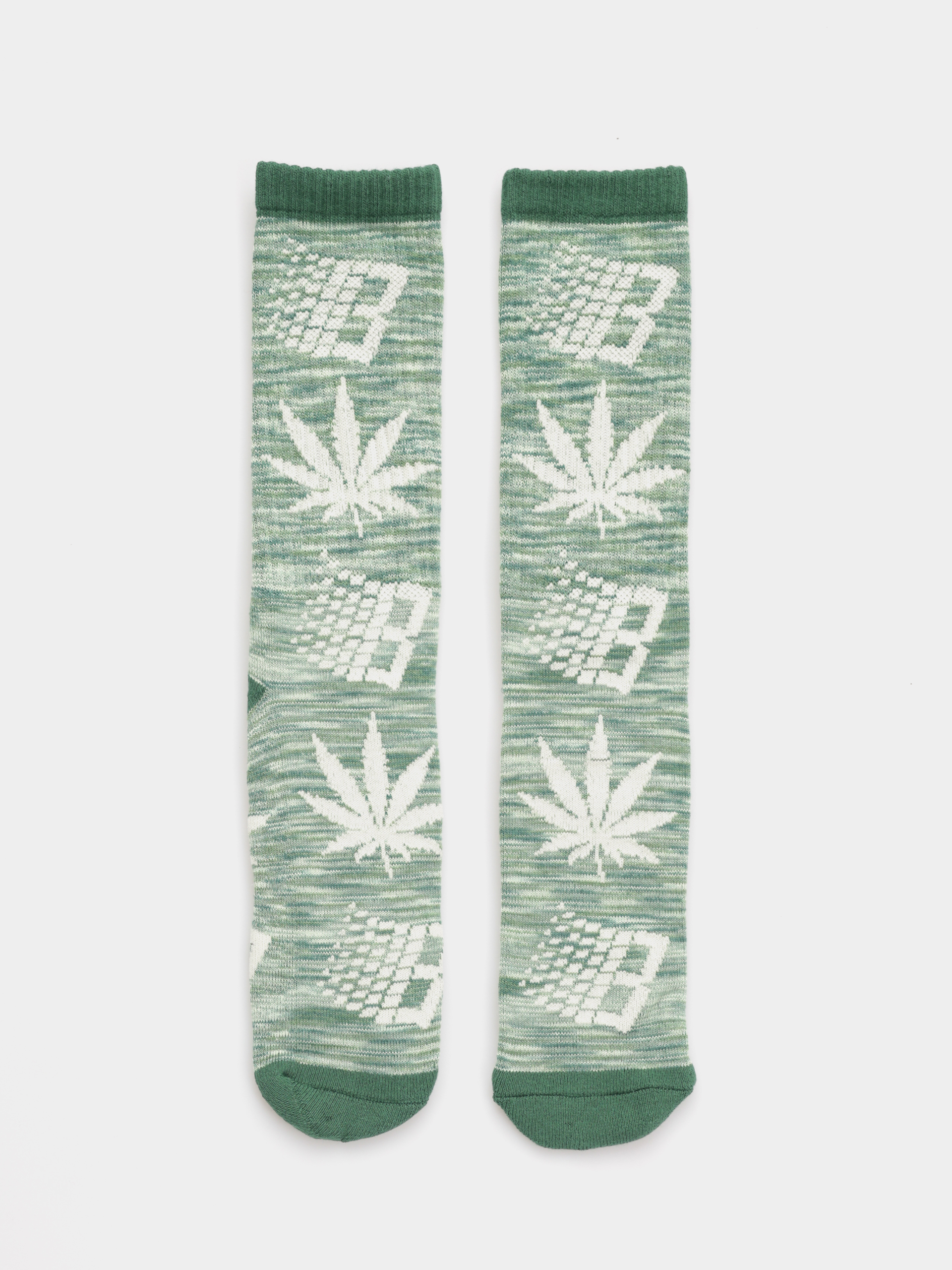 HUF X Bronze Plantlife Marled Zokni (green)