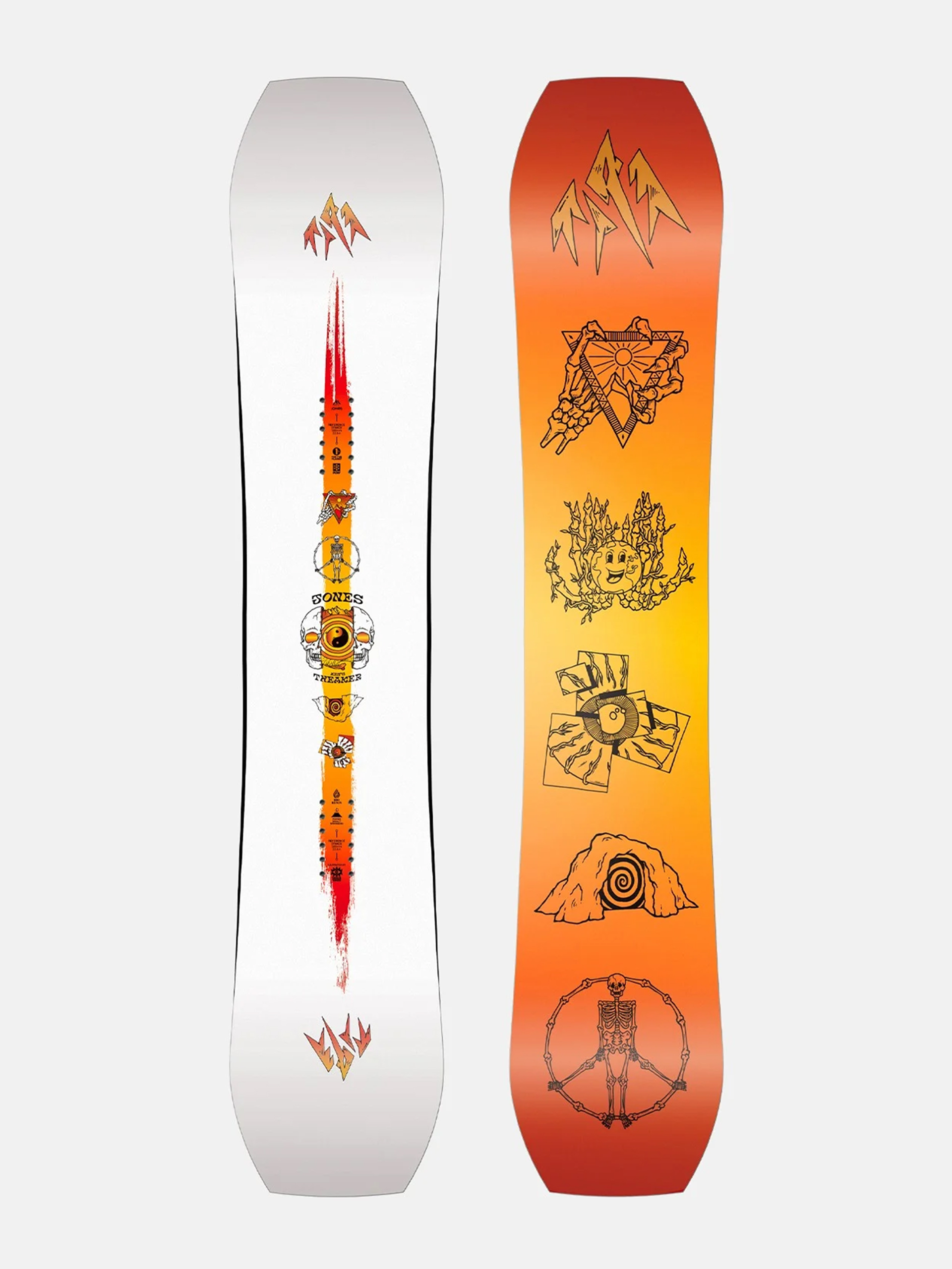 Snowboard Jones Snowboards Tweaker (orange/yellow)