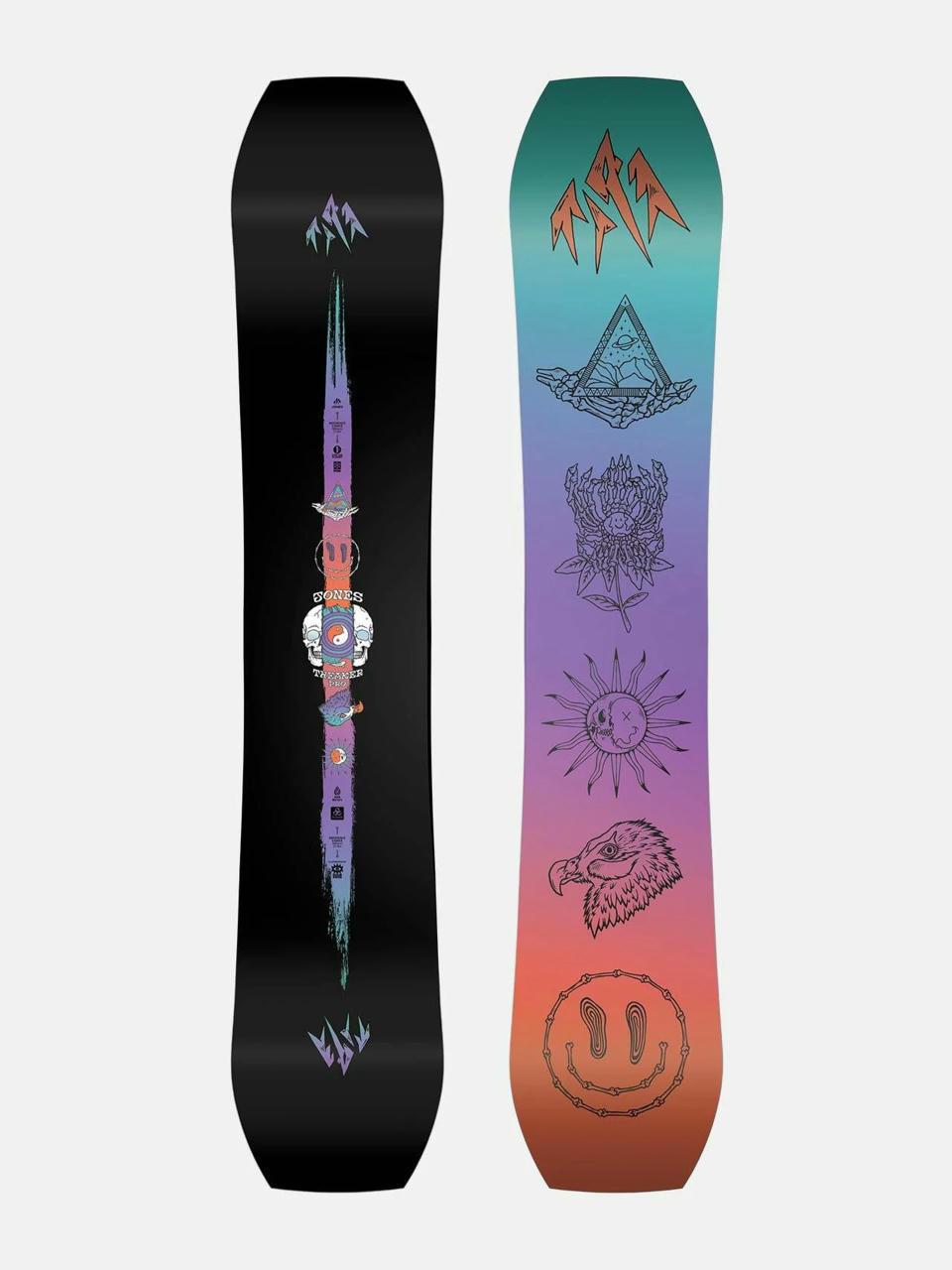 Férfi Snowboard Jones Snowboards Tweaker Pro (teal/purple/orange)