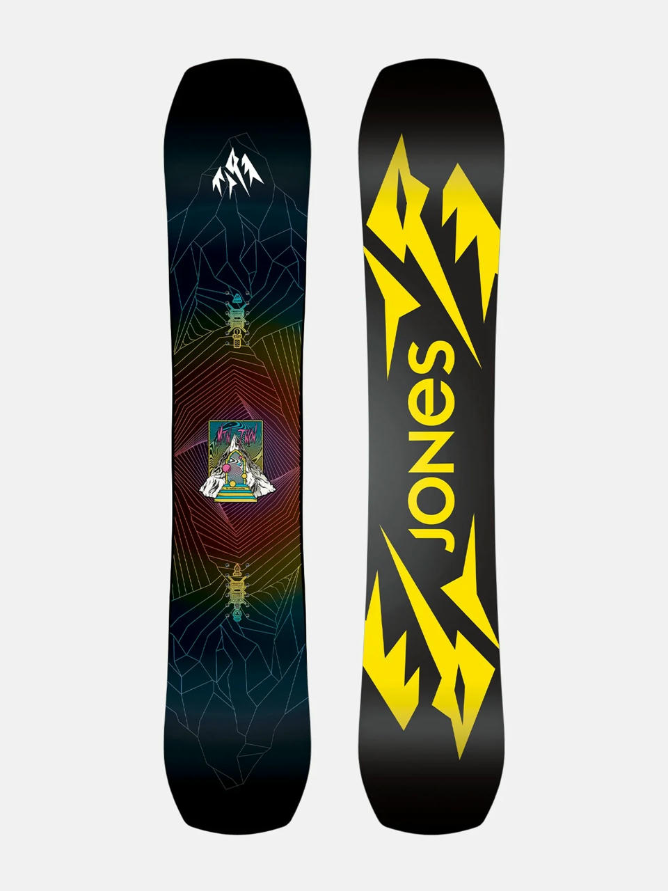 Snowboard Jones Snowboards Mountain Twin (black/yellow)