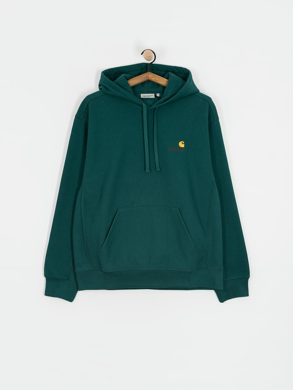 Carhartt WIP American Script HD Kapucnis pulóver (malachite)