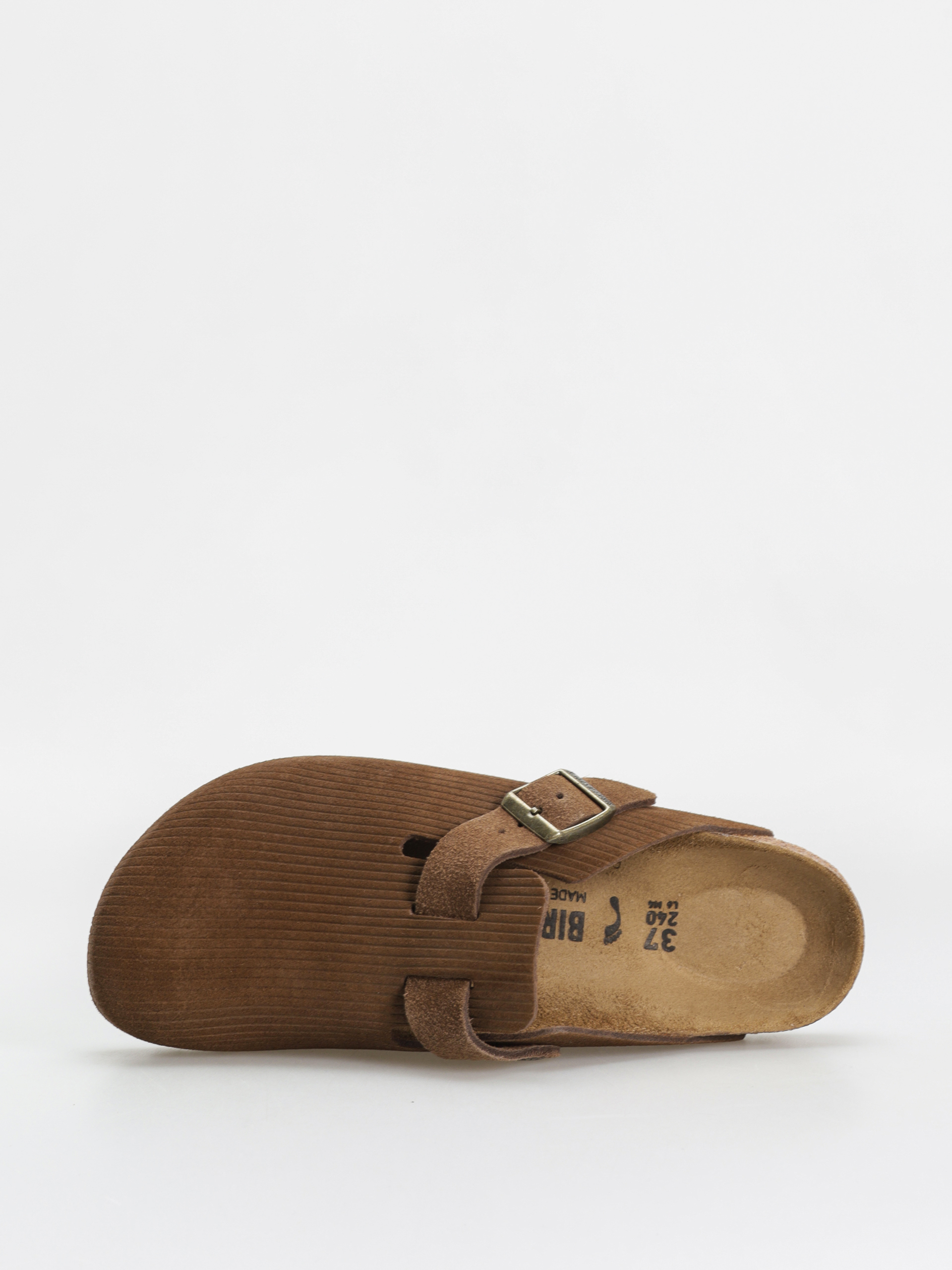 Birkenstock Boston Suede Embossed Narrow Wmn Flip-flop papucsok (corduroy dark tea)