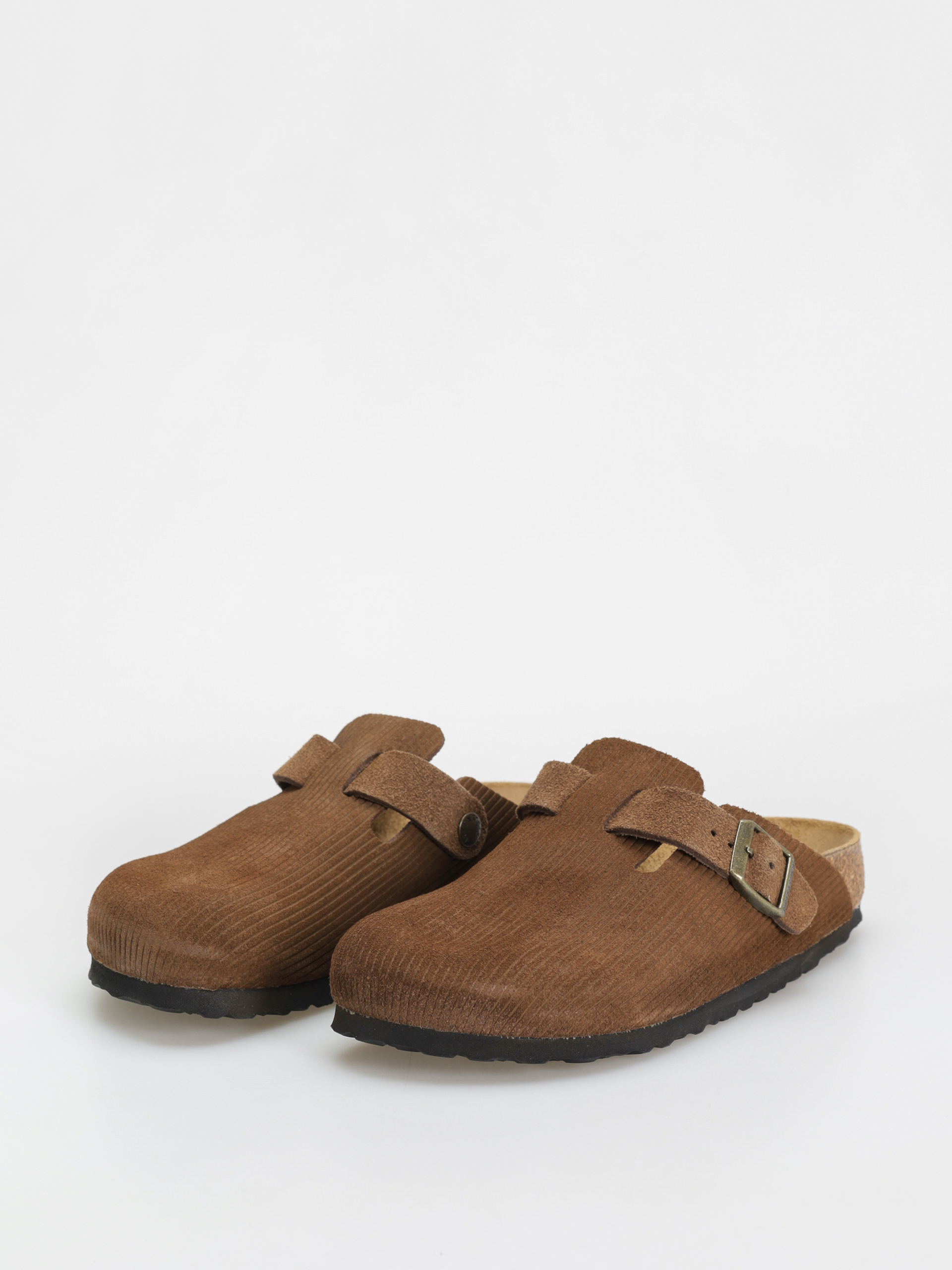 Birkenstock Boston Suede Embossed Narrow Wmn Flip-flop papucsok (corduroy dark tea)