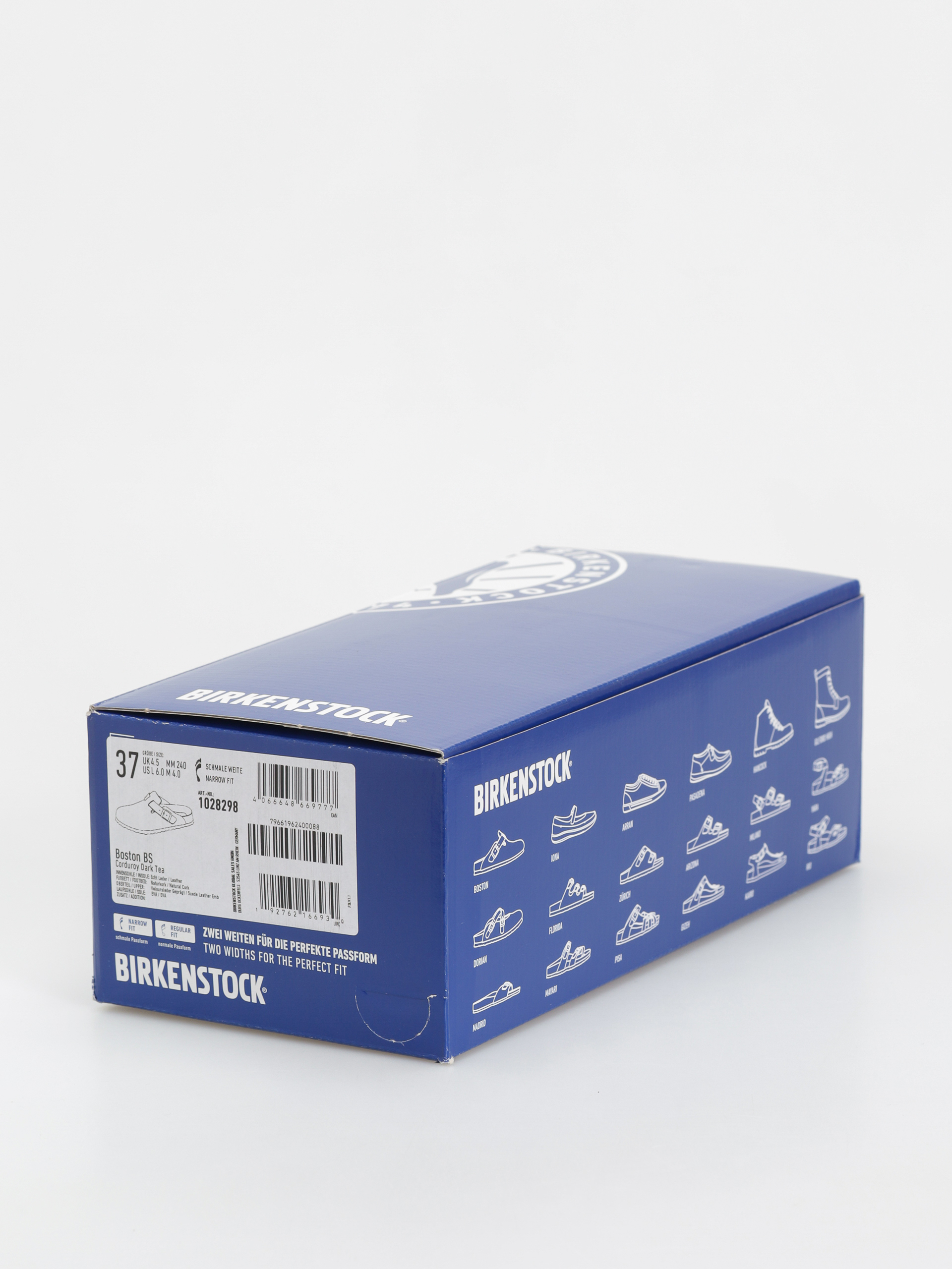 Birkenstock Boston Suede Embossed Narrow Wmn Flip-flop papucsok (corduroy dark tea)