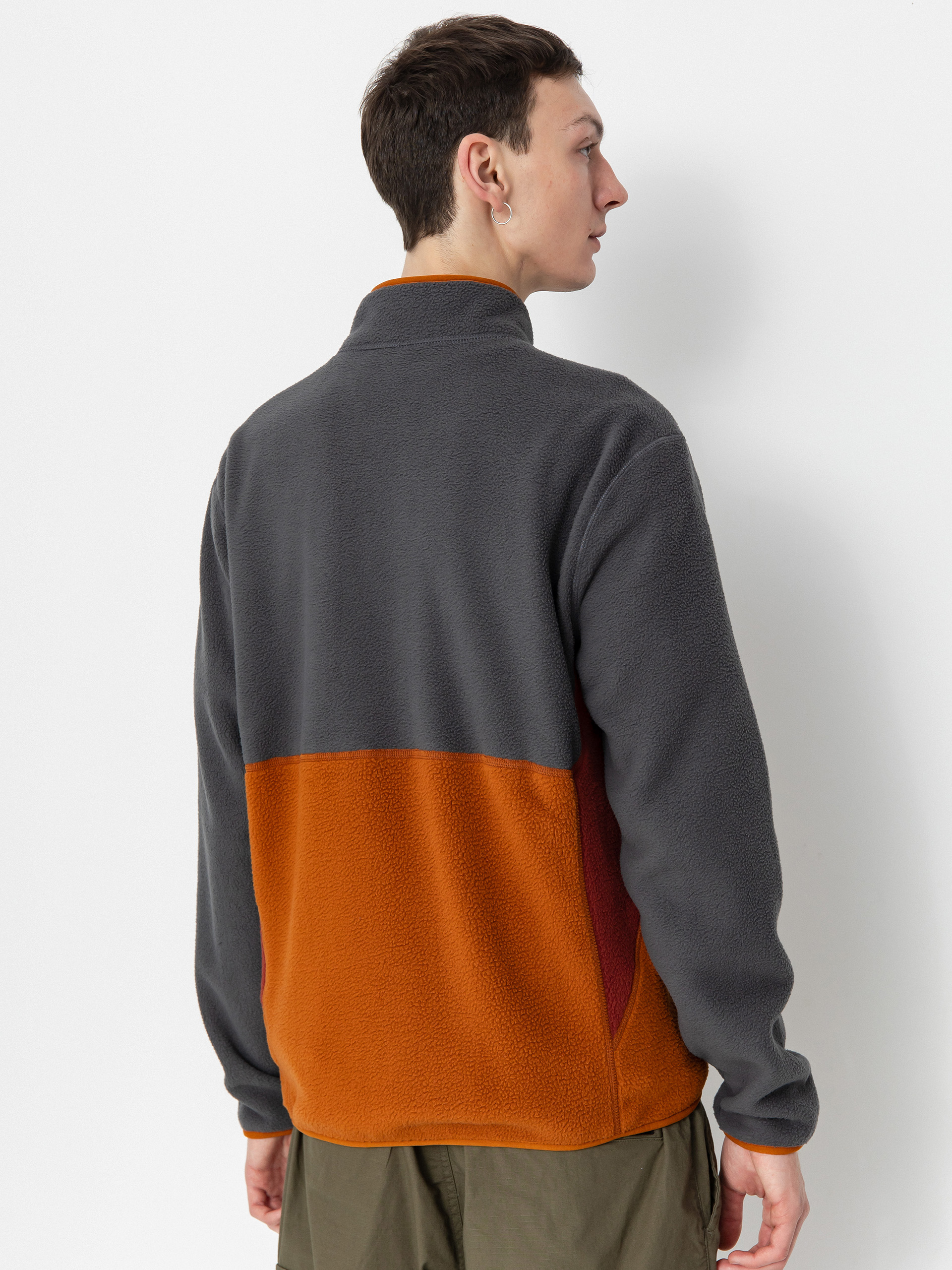 Férfi Thermo pulóver Volcom Fleecer Full Zip (charcoal)