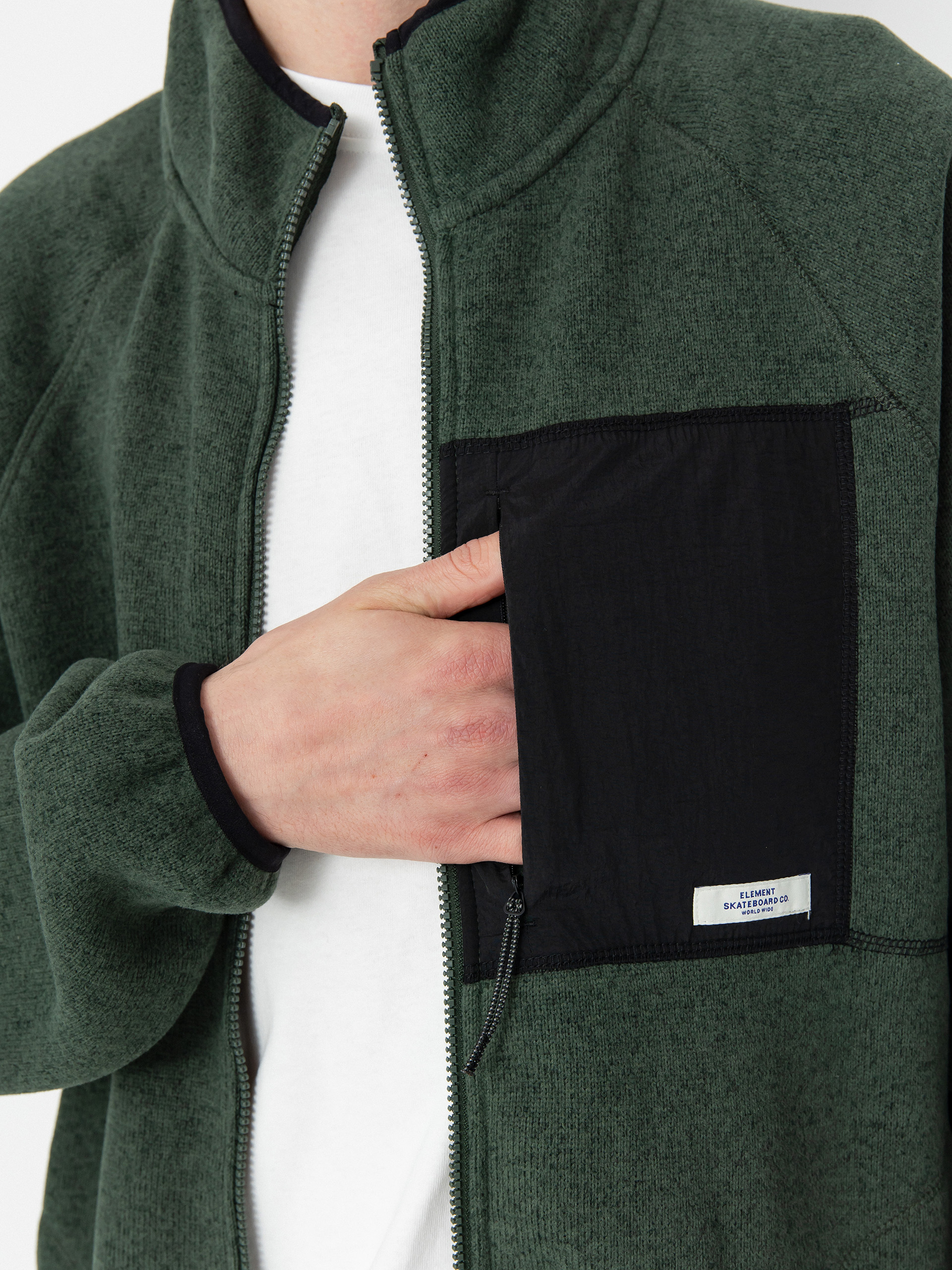 Férfi Polár pulóver Element Sahtu Zip (deep forest)