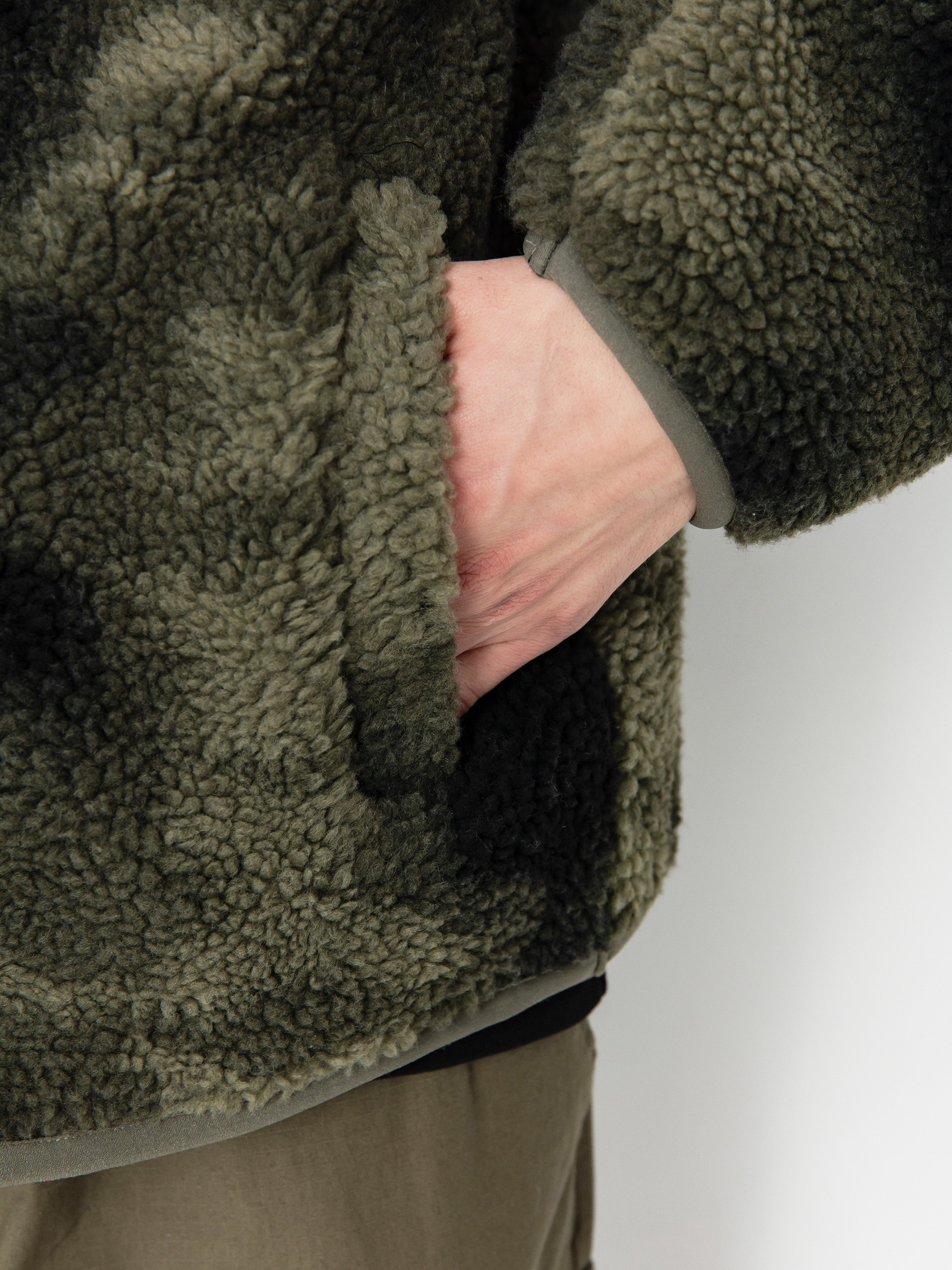 Férfi DC Traverse Polár pulóver (olive overspray prnt)