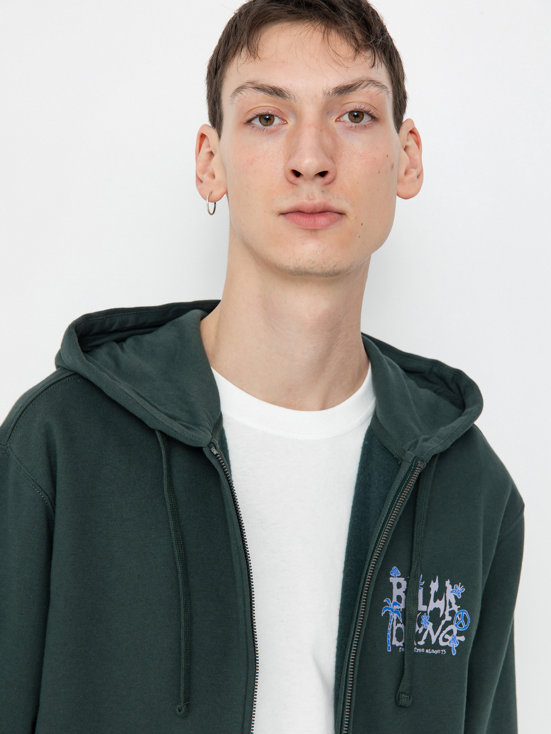 Kapucnis pulóver Billabong Short Sands ZHD (forest green)