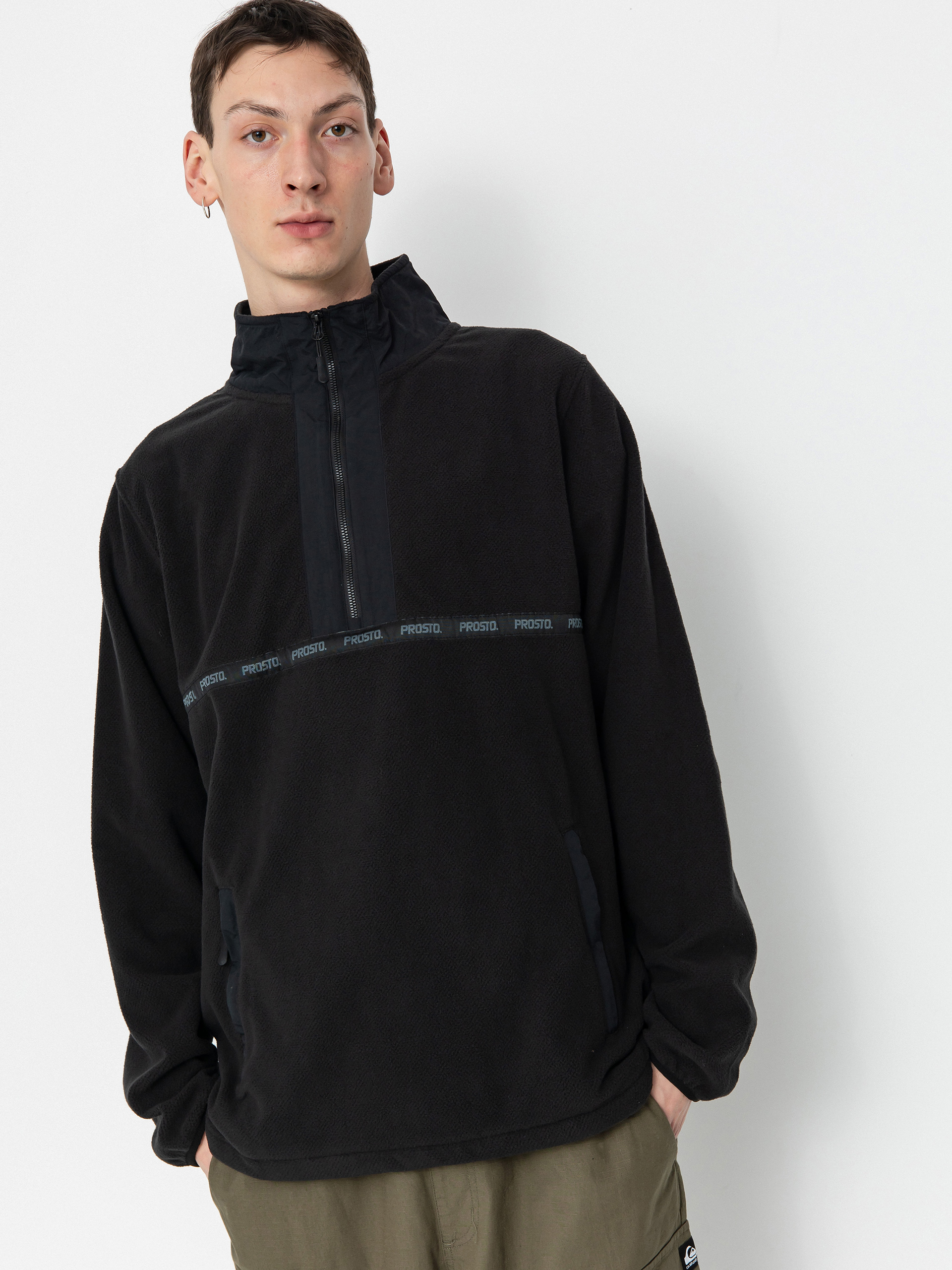 Prosto Nero Half Zip Pulóver (black)