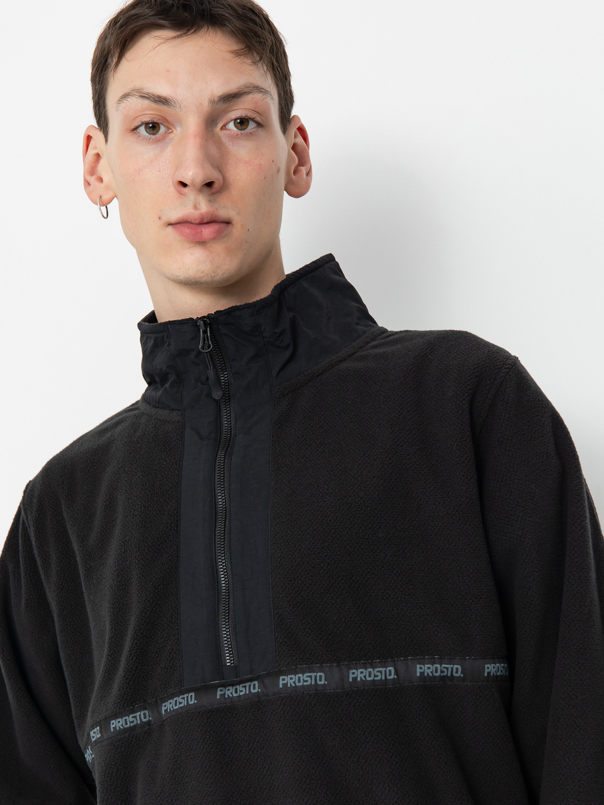 Prosto Nero Half Zip Pulóver (black)