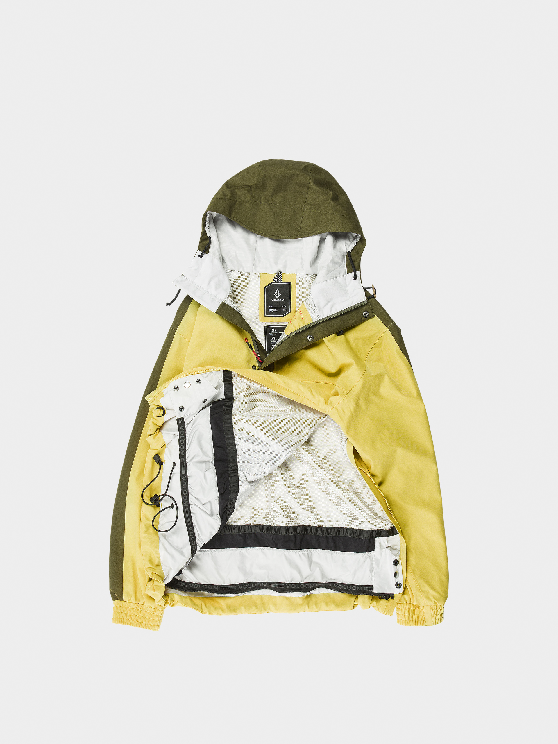Férfi Snowboard dzseki Volcom Longo 20K Pullover (dark yellow)