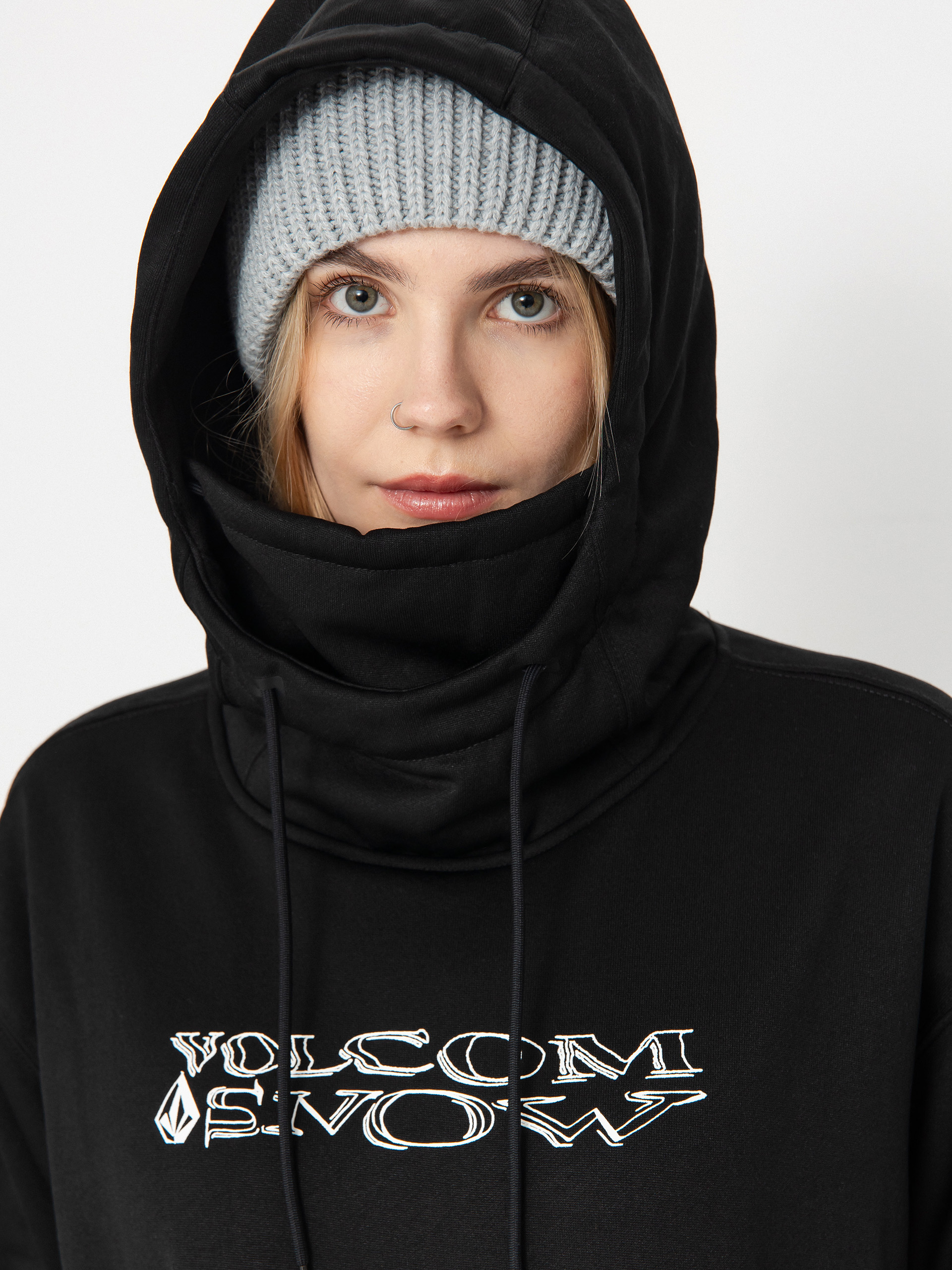 Női Volcom Riding Hydro HD Thermo pulóver (black)