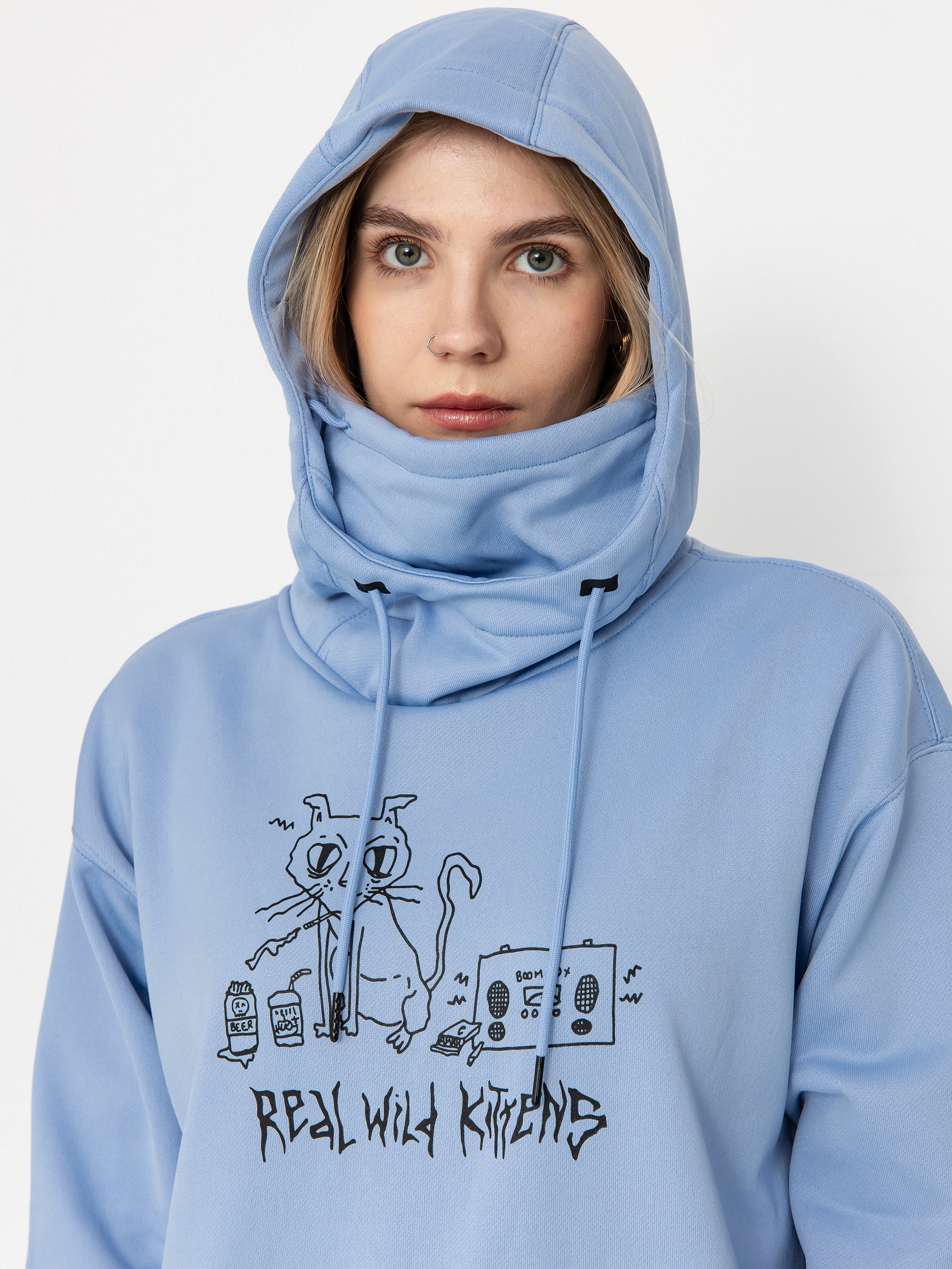 Női Volcom Riding Hydro HD Thermo pulóver (crystal blue)