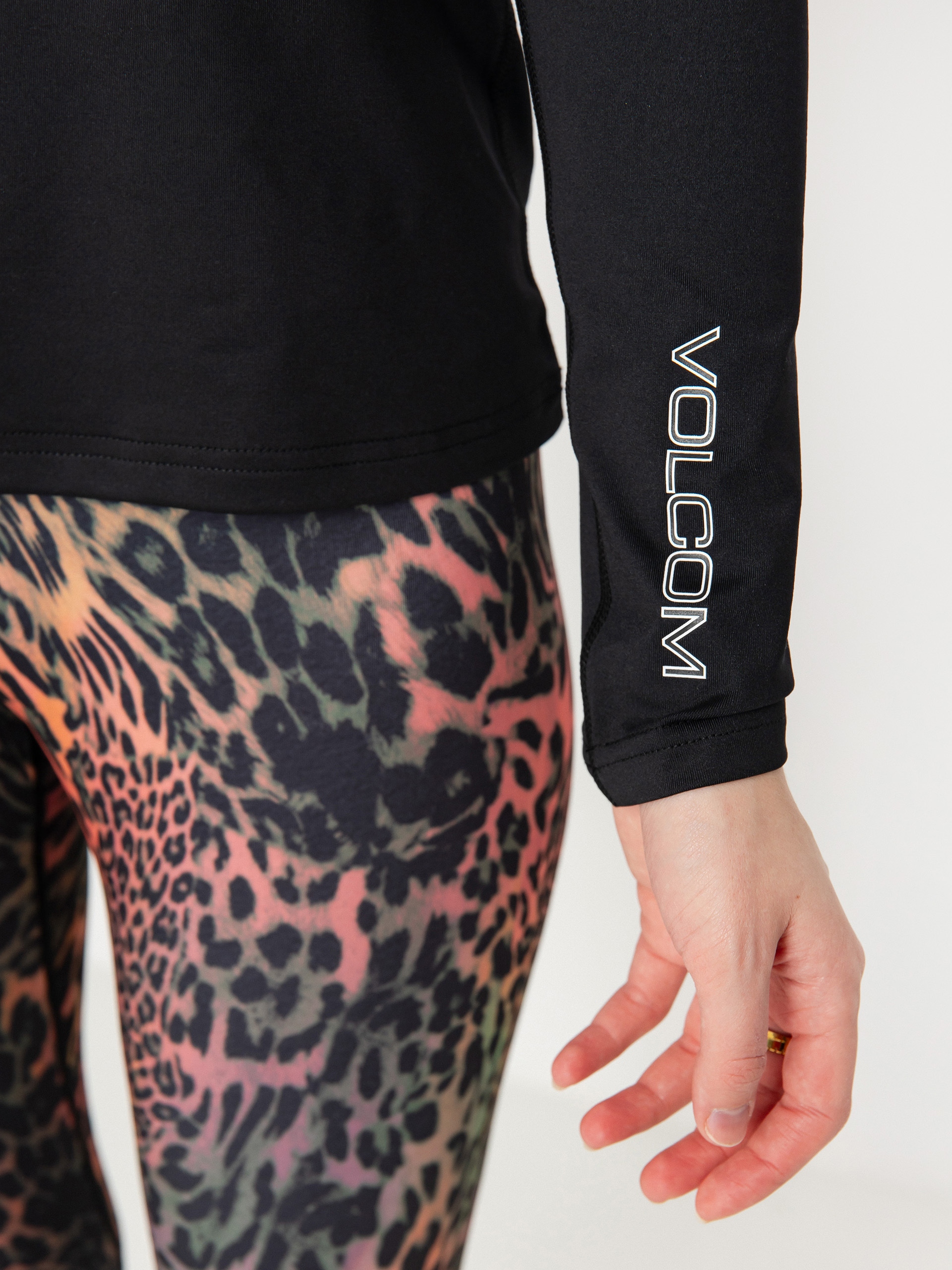 Női Hosszú ujjú felső Volcom V Science Crew (black)