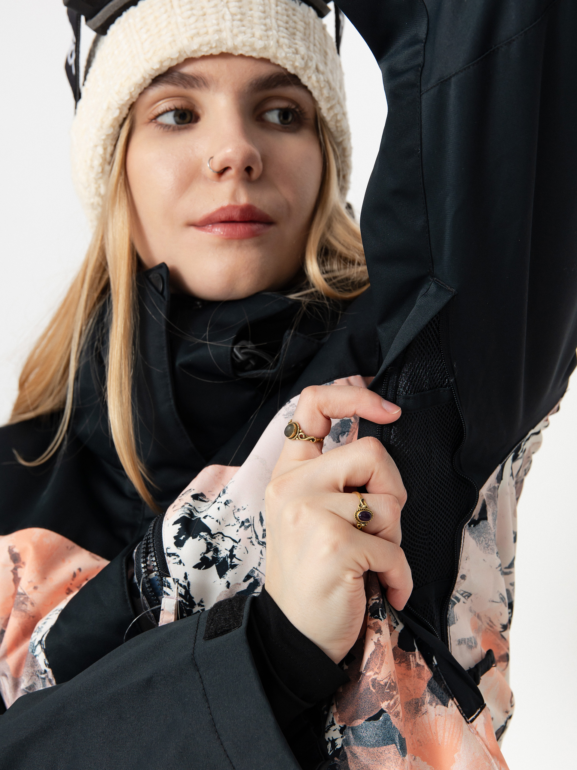 Női Snowboard dzseki Roxy Jetty Block (dreamy picture)