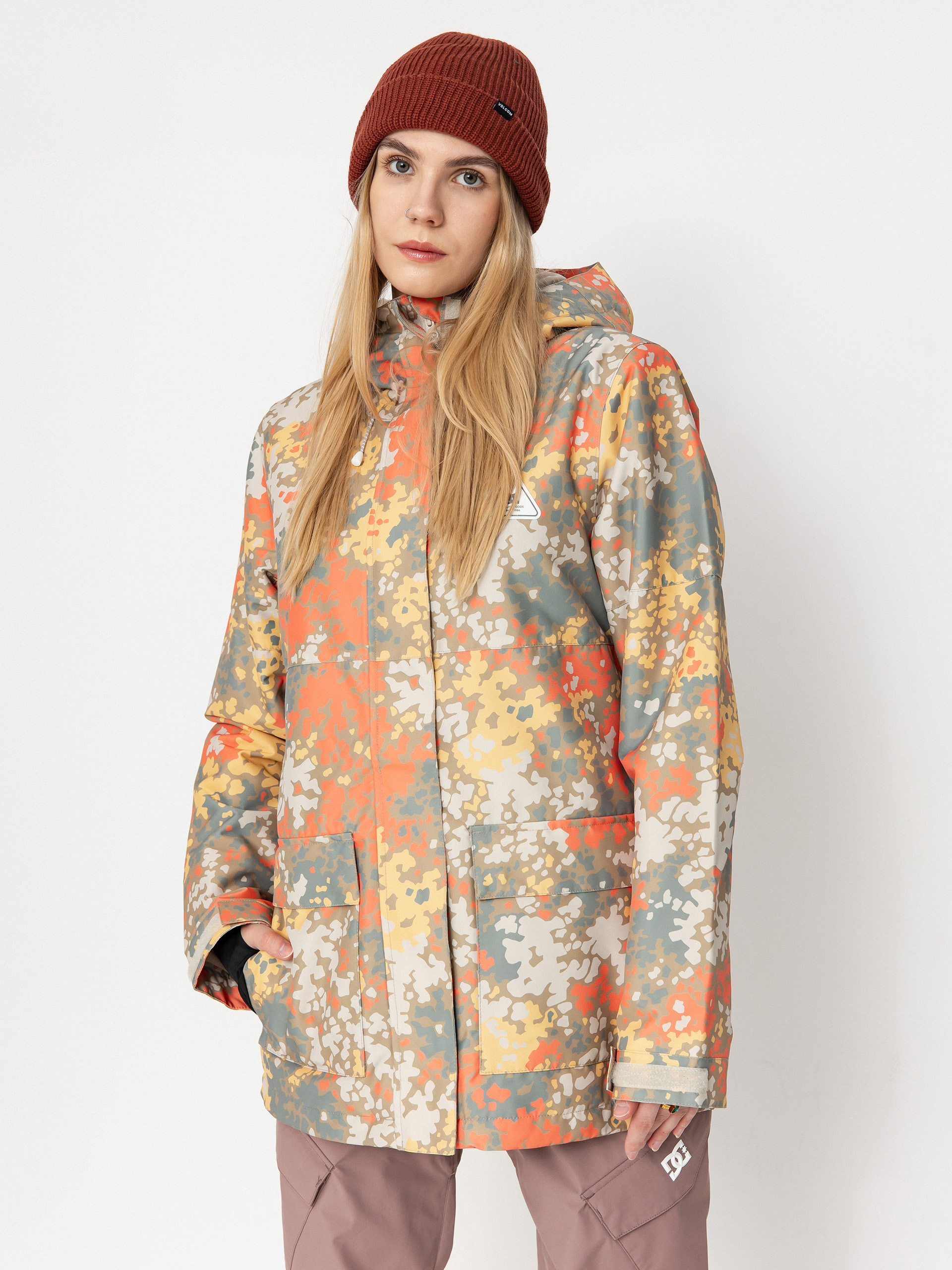 Női DC Cruiser Snowboard dzseki (fractal coral)