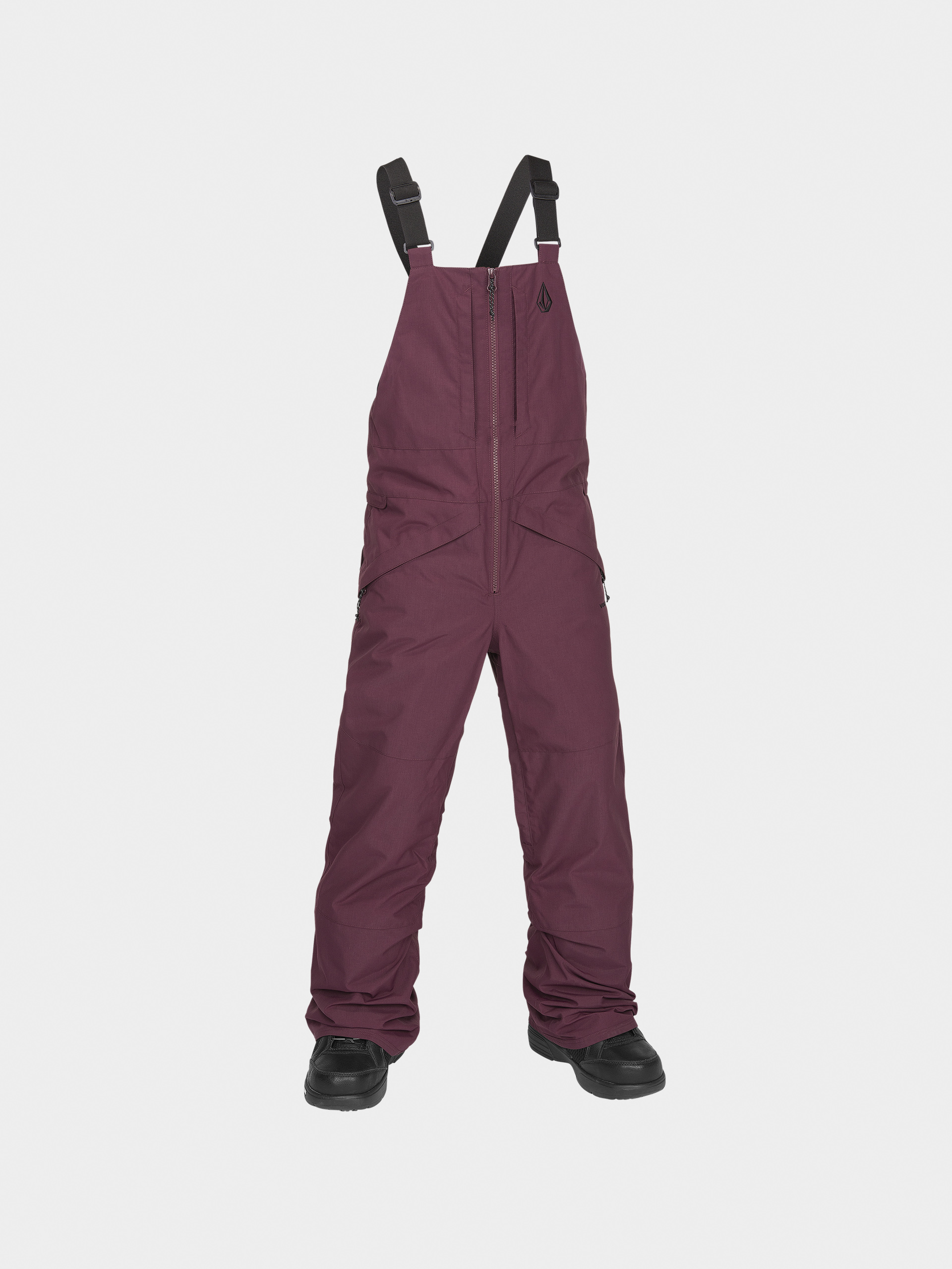 Snowboard nadrág Volcom Barkley Ins Bib Overall JR (burgundy)