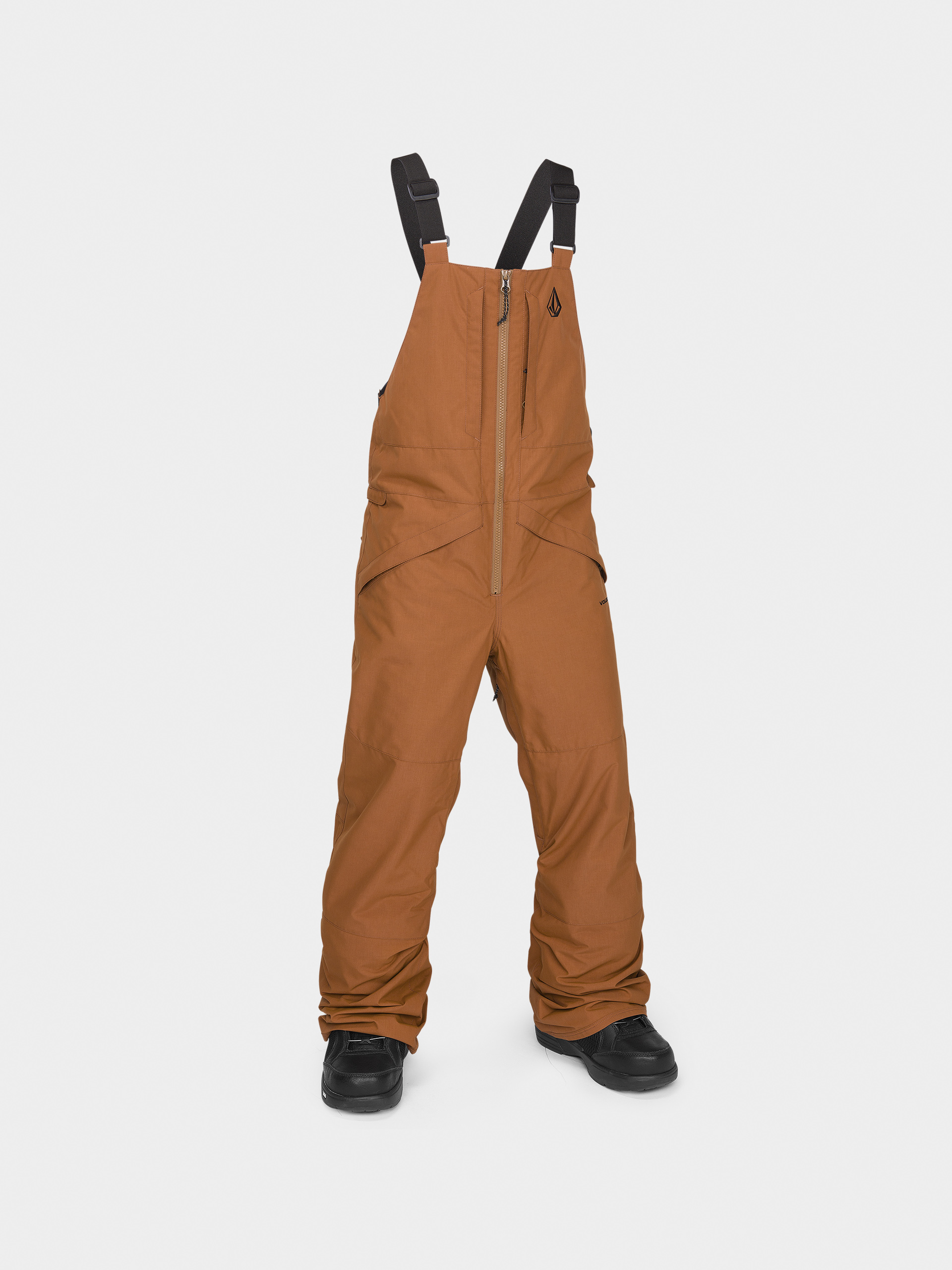 Snowboard nadru00e1g Volcom Barkley Ins Bib Overall JR (caramel)