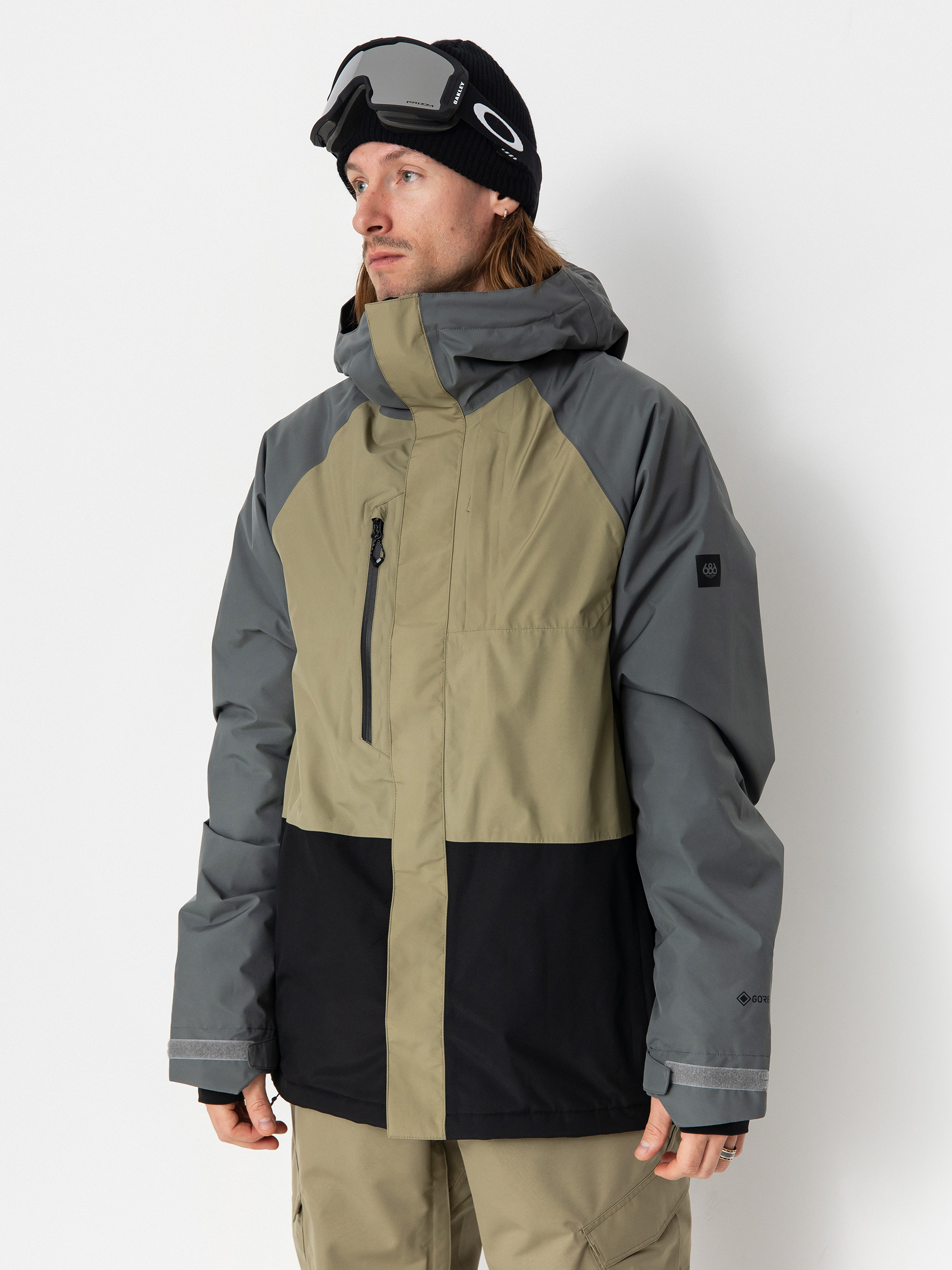 Férfi 686 Gore Tex Core Inslulated Snowboard dzseki (rhino grey colorblock)