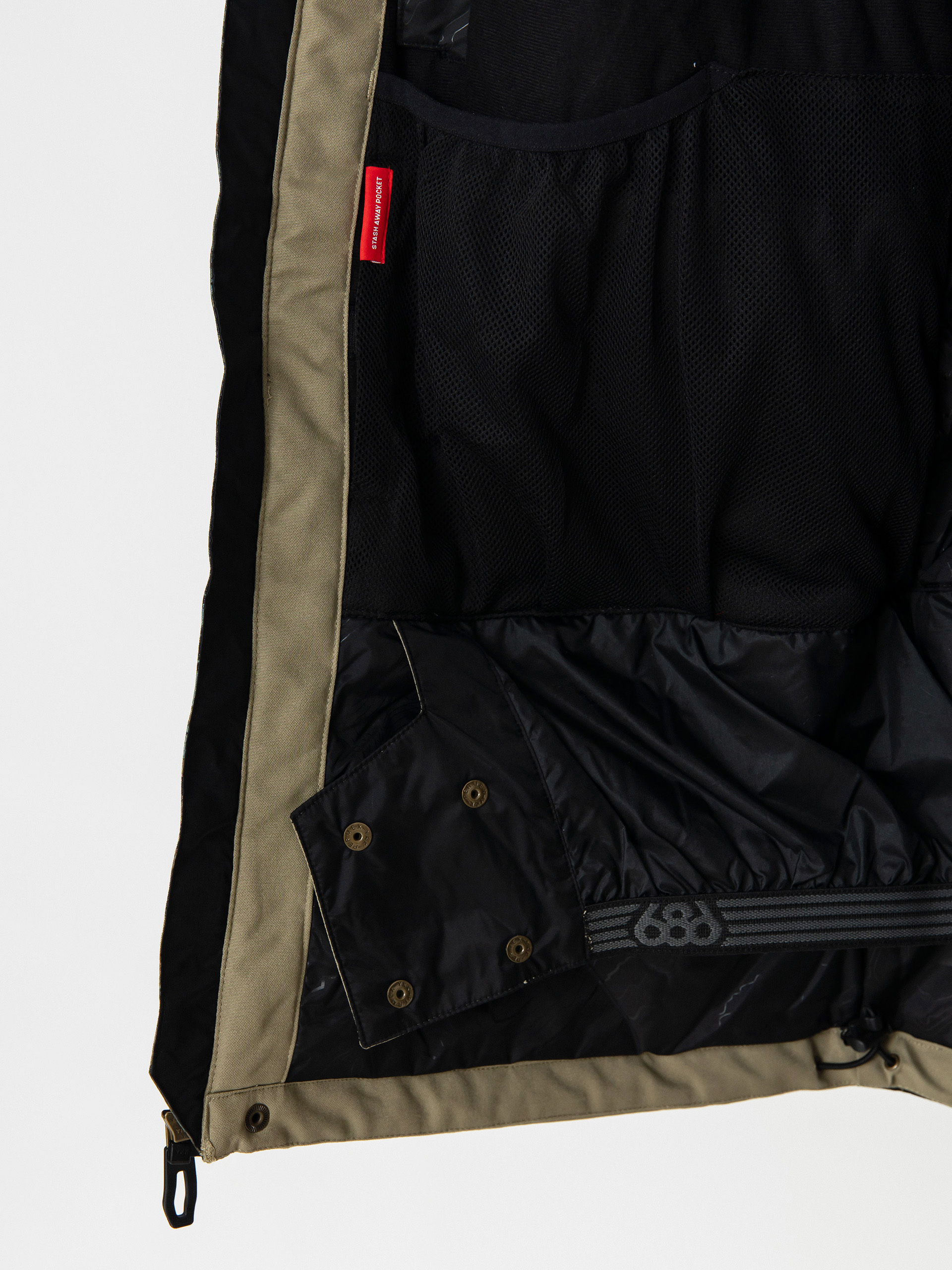 Férfi 686 Geo Insulated Snowboard dzseki (cypress green hemisphere colorblock)