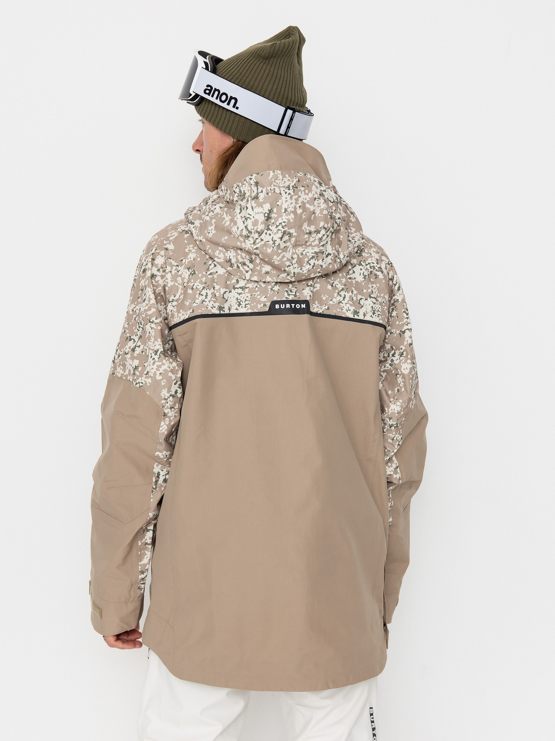 Férfi Snowboard dzseki Burton Frostner Anorak (snowfall camo/summit taupe)