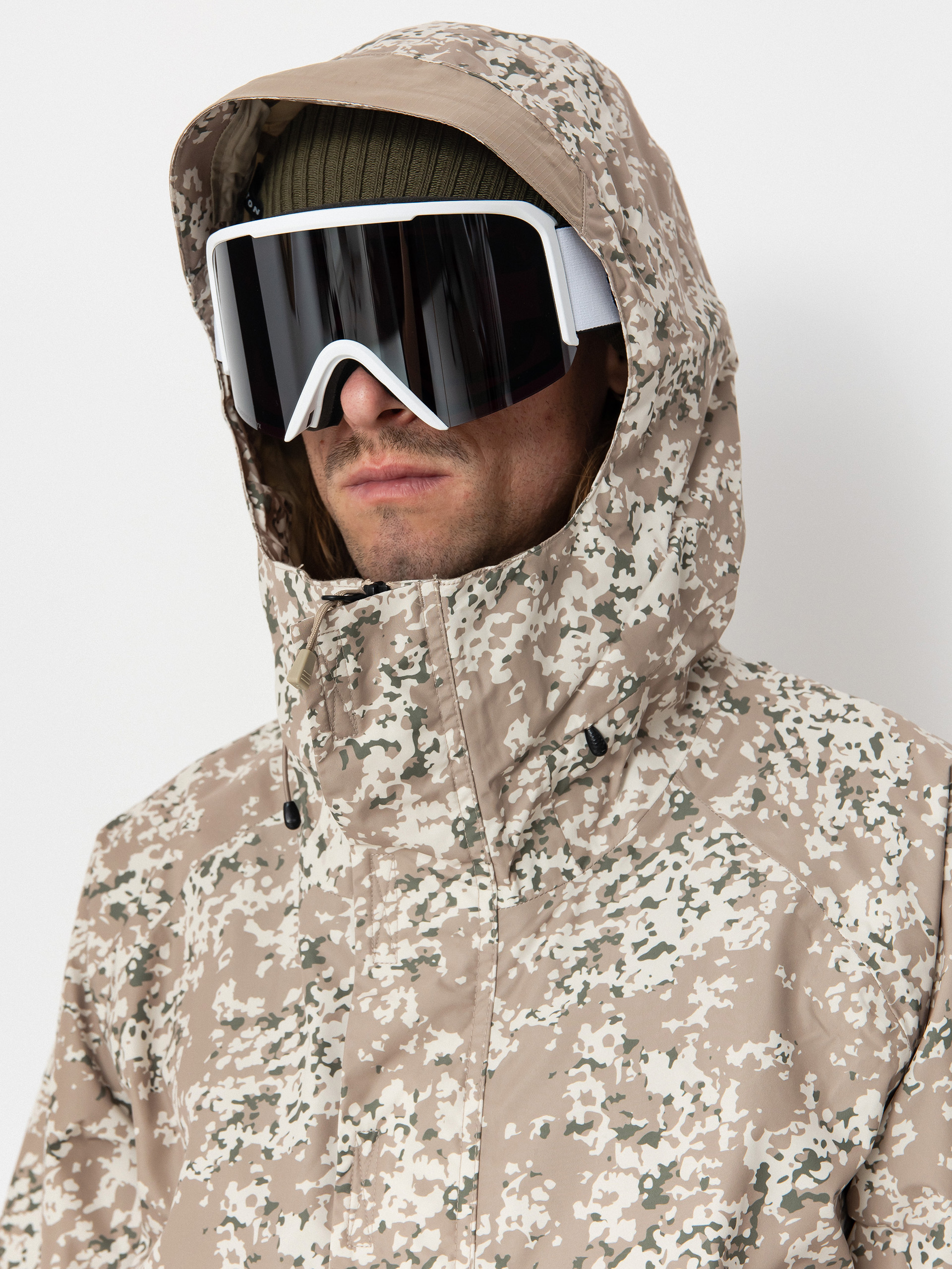 Férfi Snowboard dzseki Burton Frostner Anorak (snowfall camo/summit taupe)