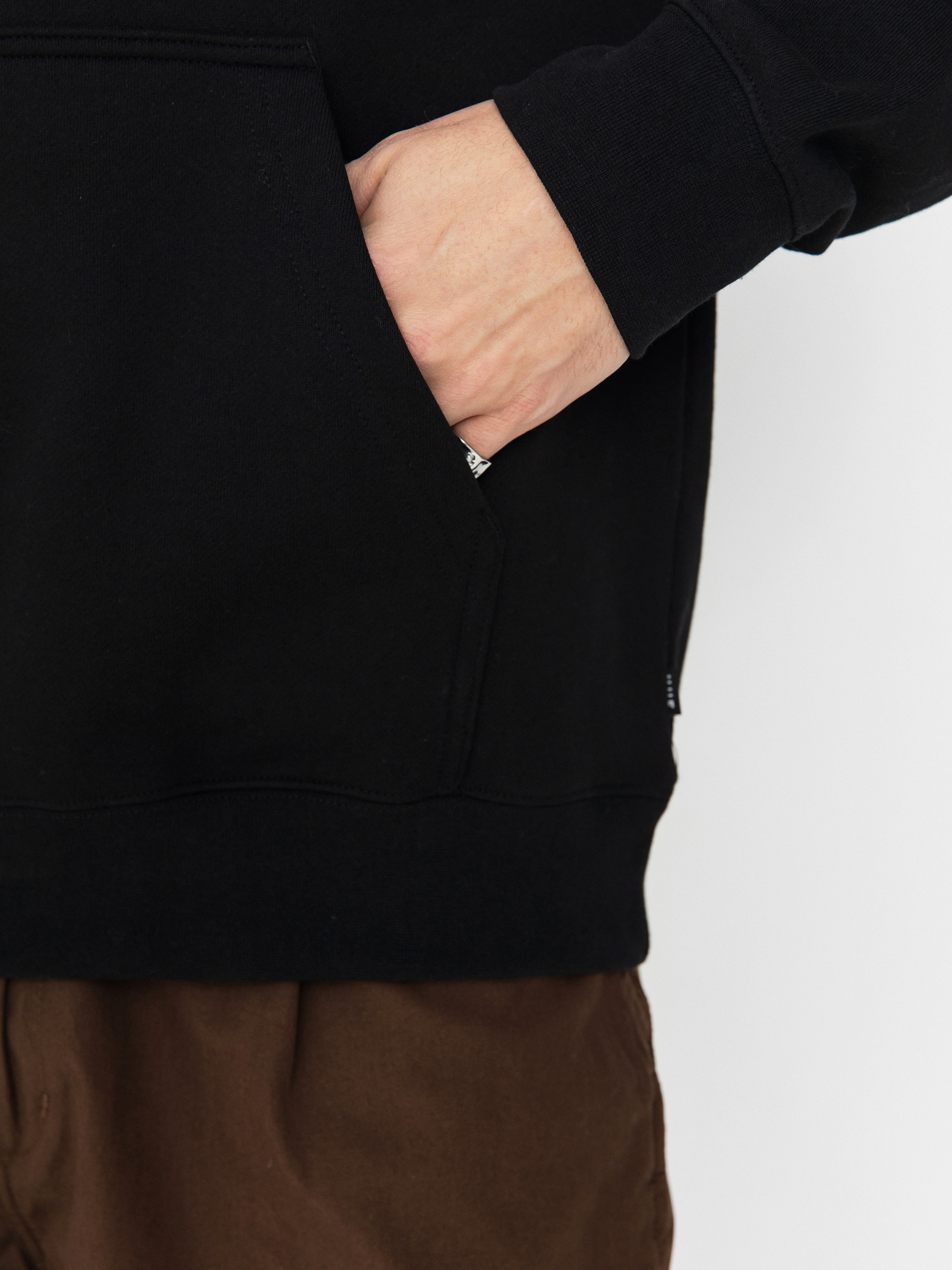 Kapucnis pulóver HUF X Bronze Plantware HD (black)